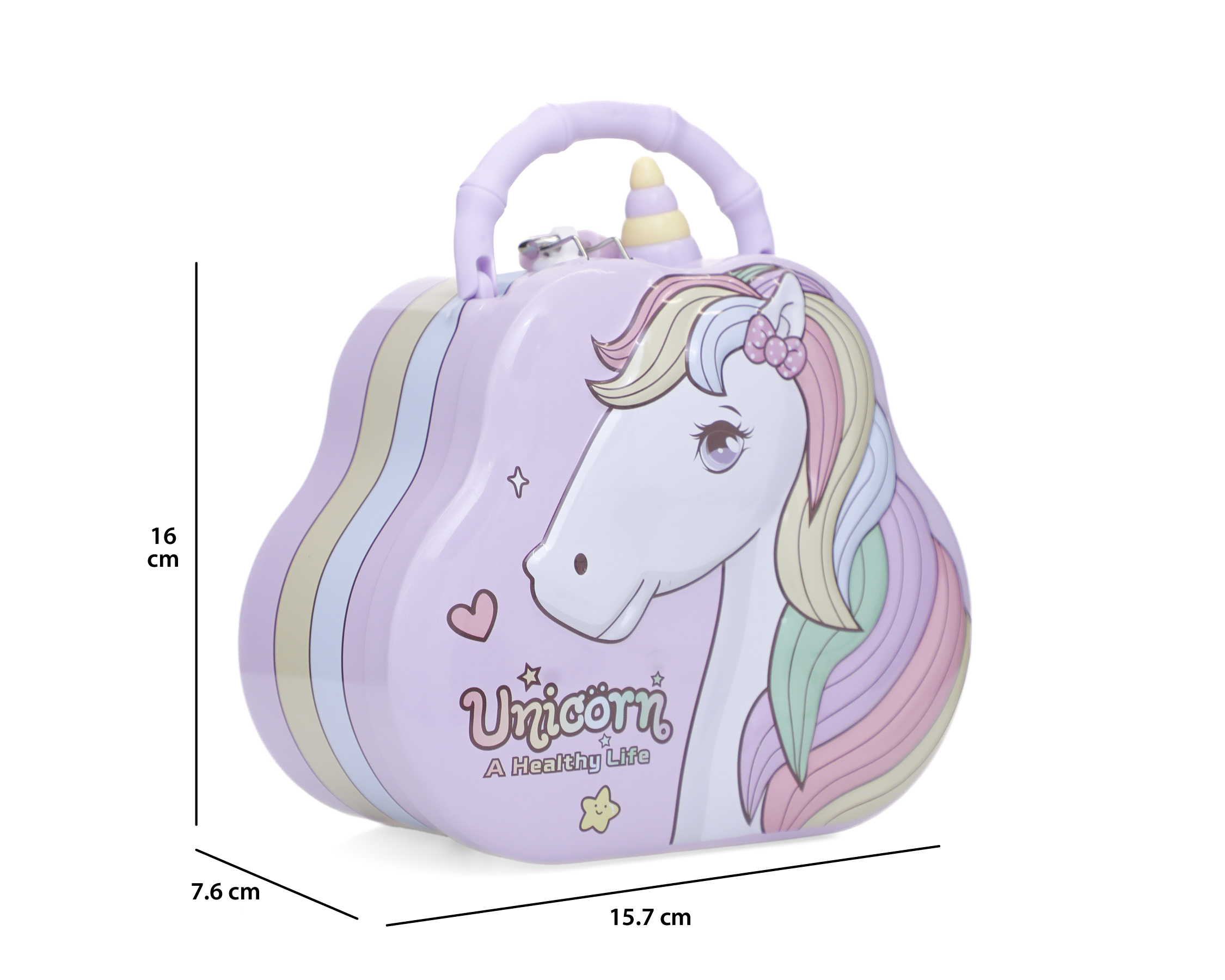 Foto 7 pulgar | Foto 6 | Alcancía de Unicornio Minigami de Metal