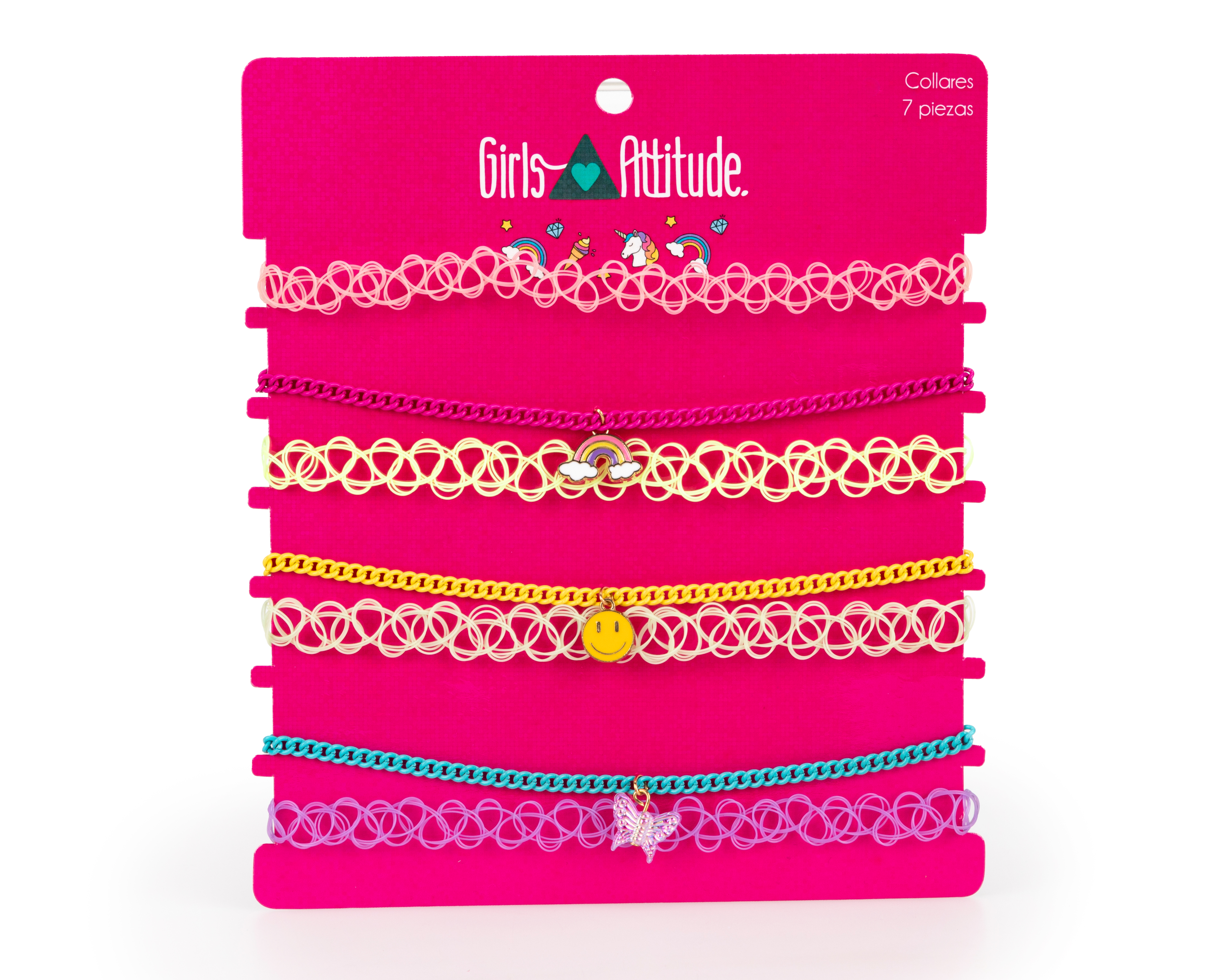 Foto 1 | Foto 1 | Collar Girls Attitude Multicolor 7 Piezas