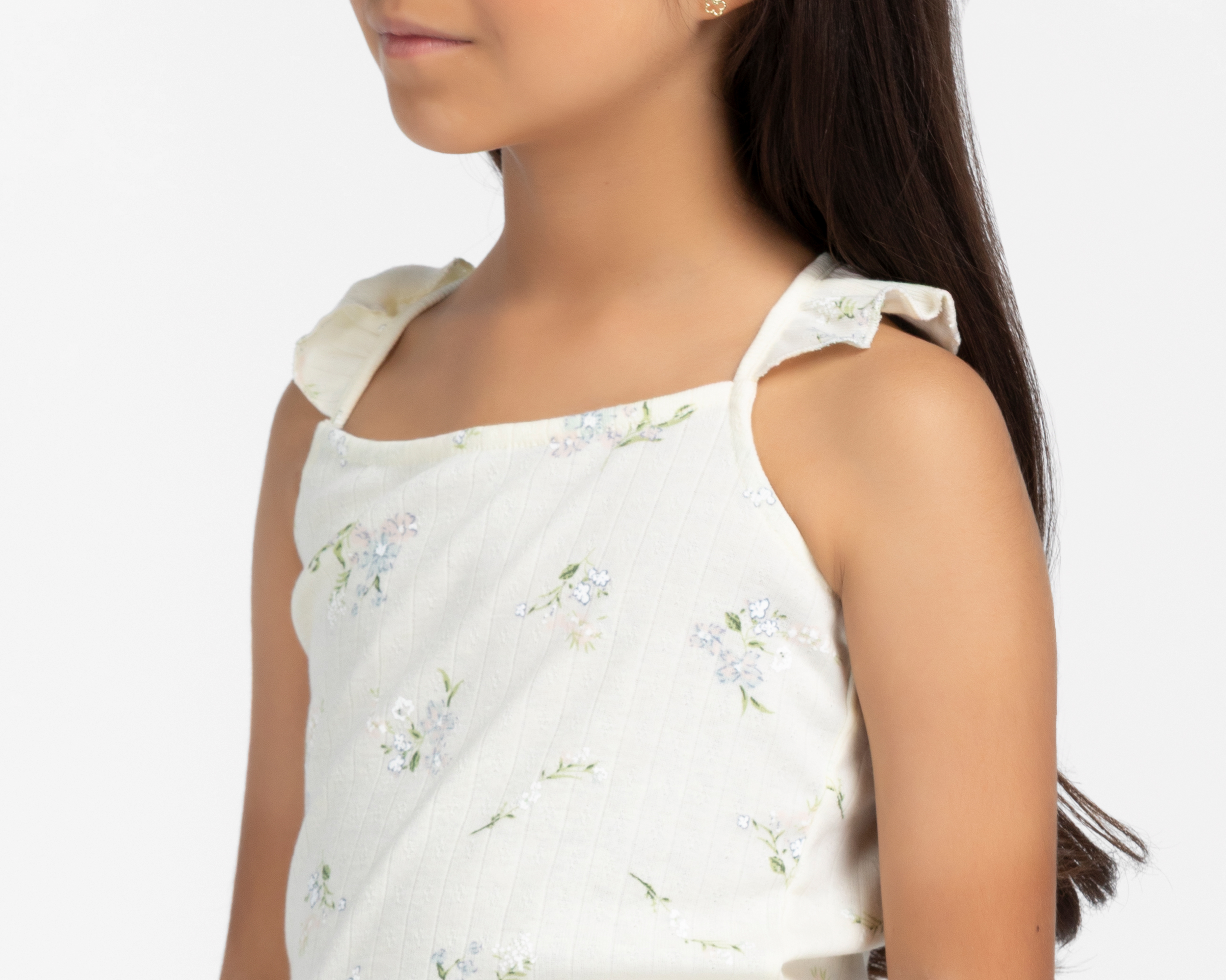 Foto 5 pulgar | Foto 4 | Blusa Refill sin Mangas Floral para Niña