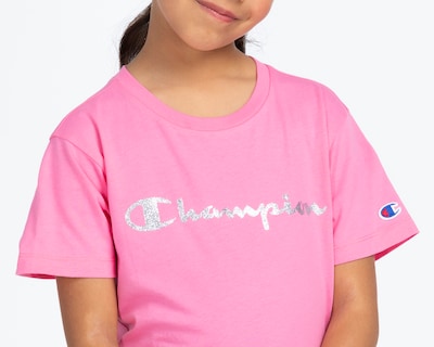 Foto 4 | Foto 4 | Playera Cuello Redondo Rosa Champion para Niña