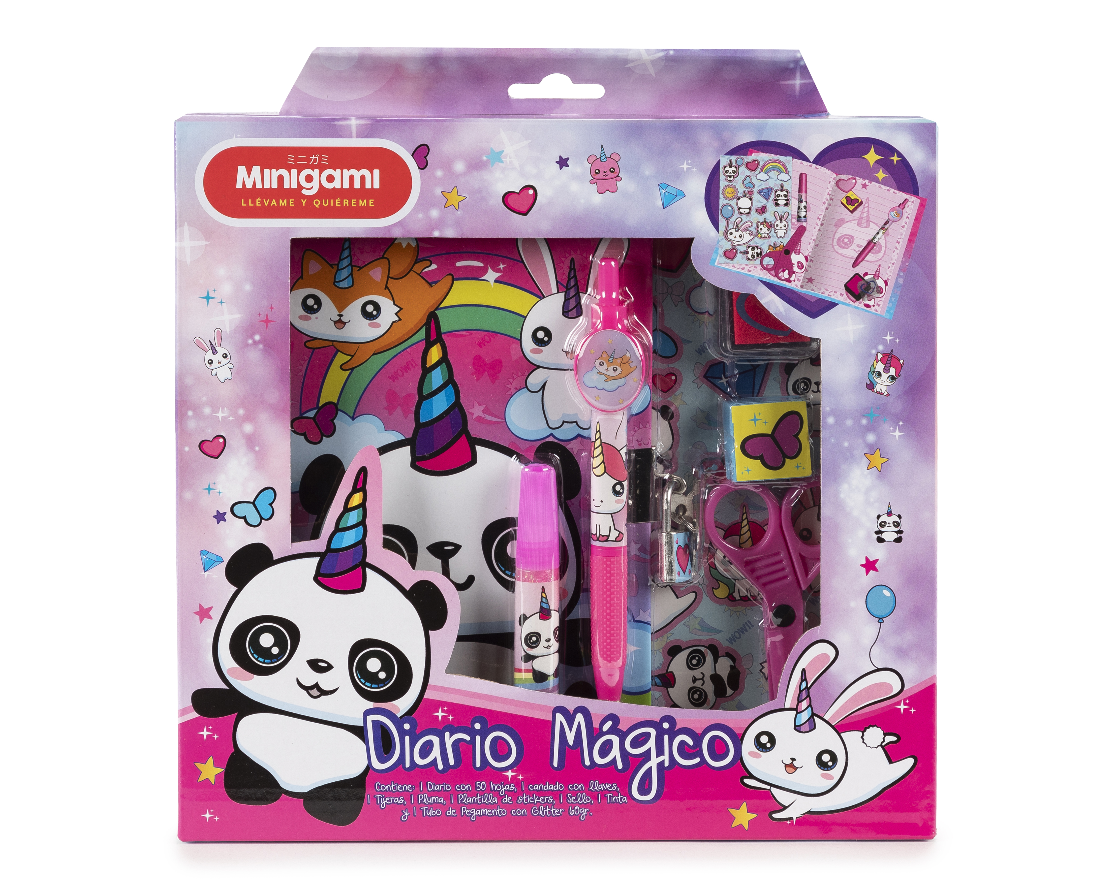 Foto 2 pulgar | Foto 1 | Diario Mágico Minigami con Accesorios