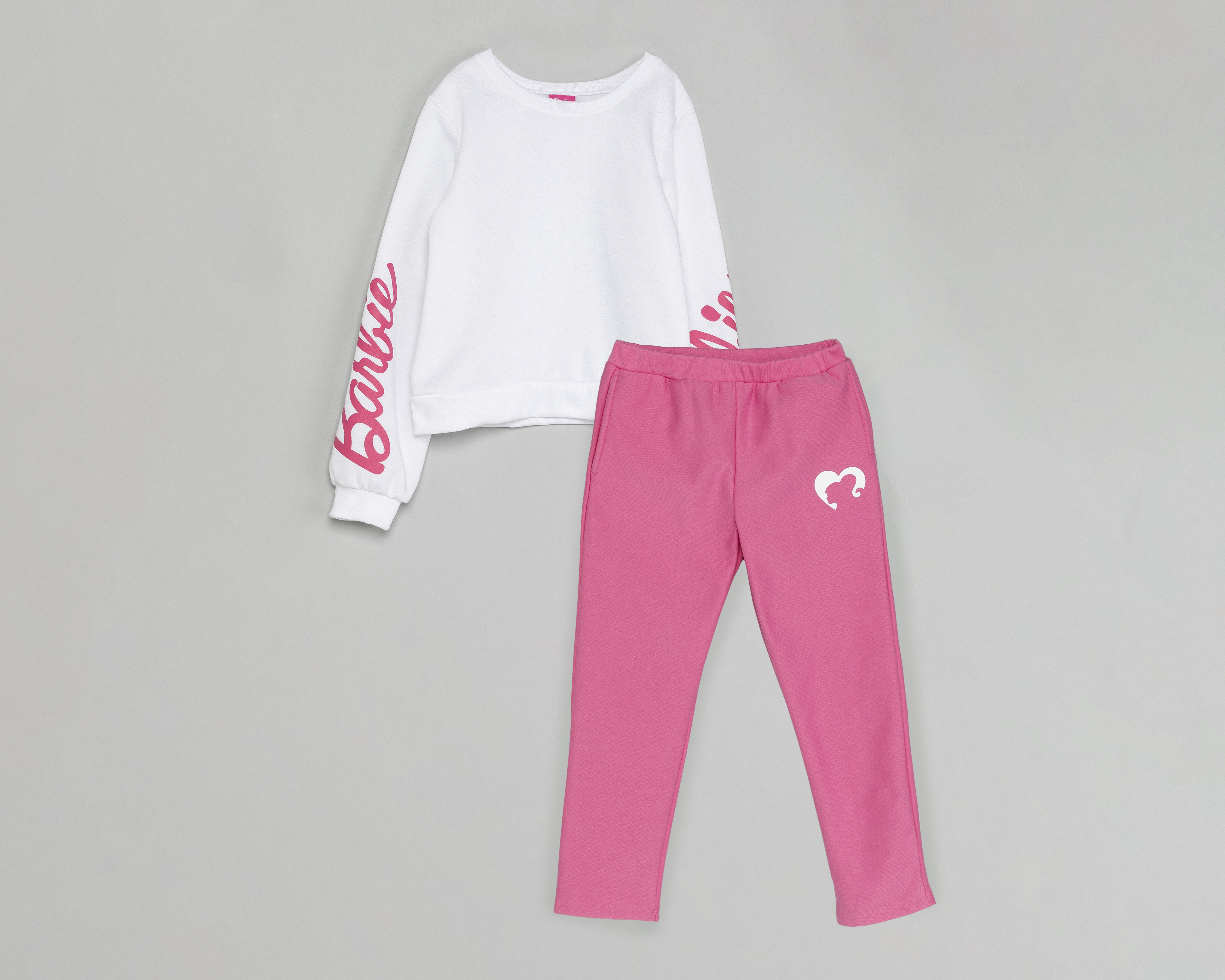 Foto 2 pulgar | Foto 1 | Pants y Sudadera Barbie para Niña