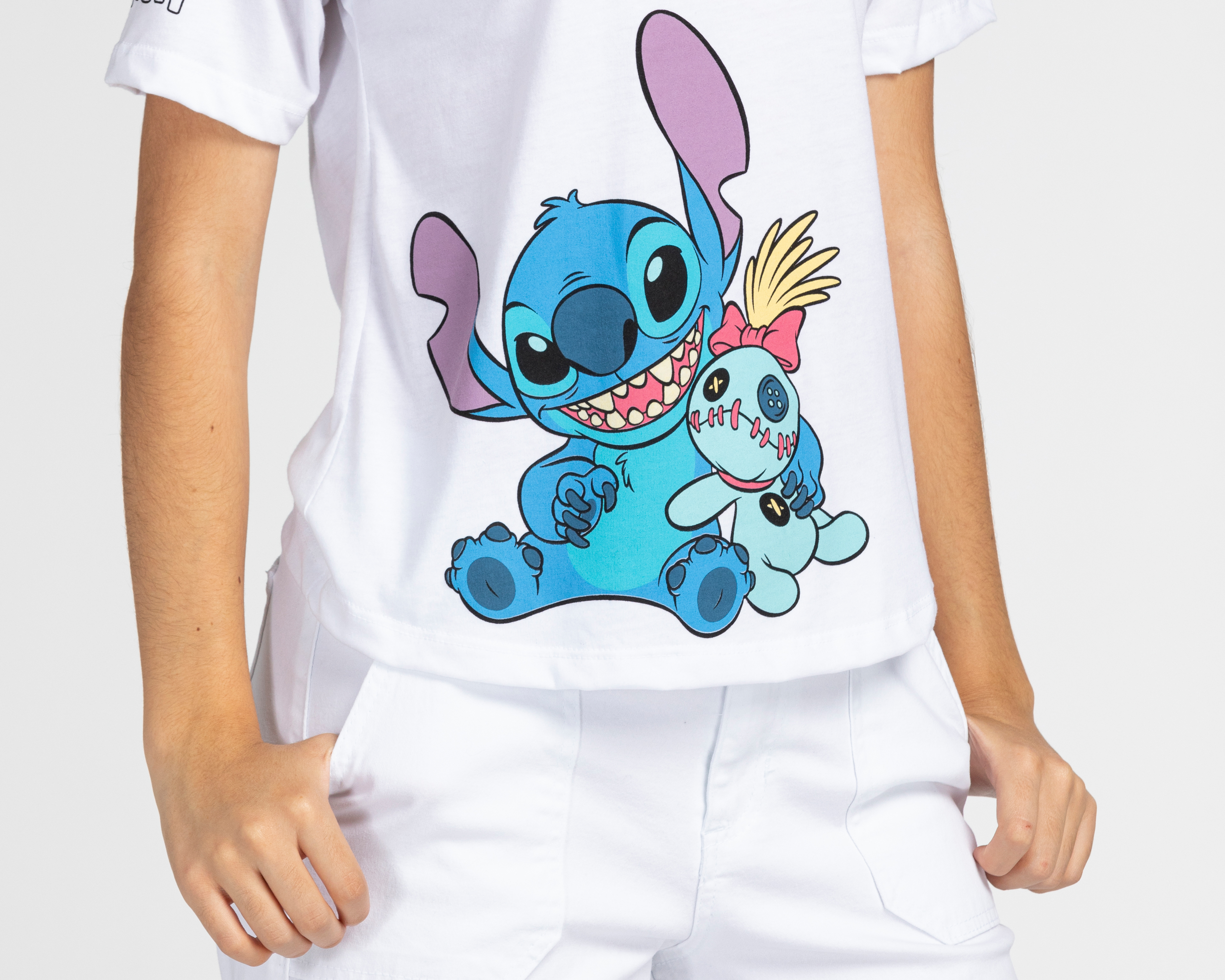Foto 4 pulgar | Foto 3 | Playera Disney Manga Corta Stitch Juvenil