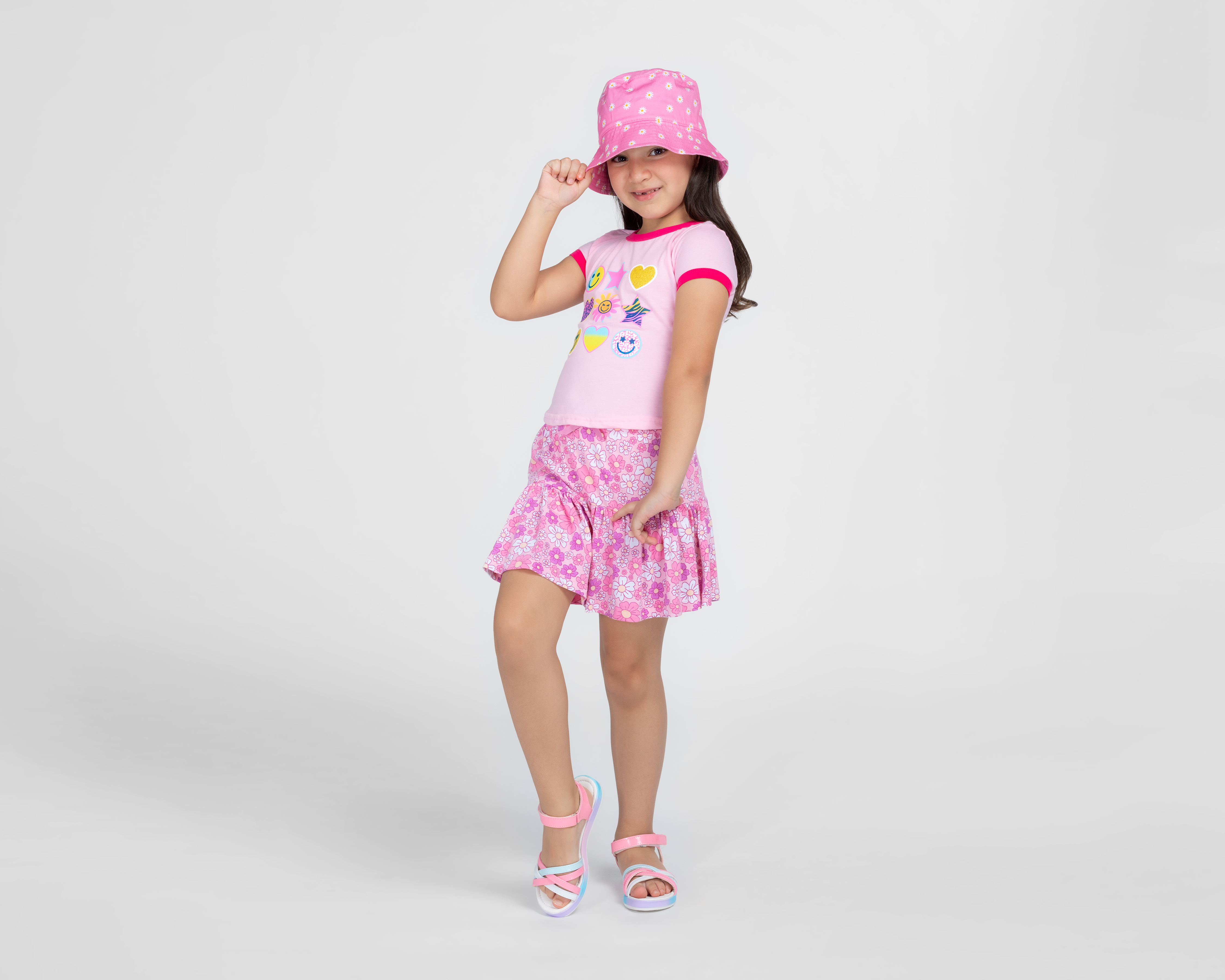 Foto 3 pulgar | Foto 2 | Falda Rosa Girls Attitude para Niña