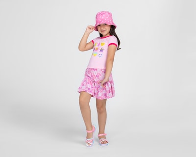 Foto 2 | Foto 2 | Falda Rosa Girls Attitude para Niña