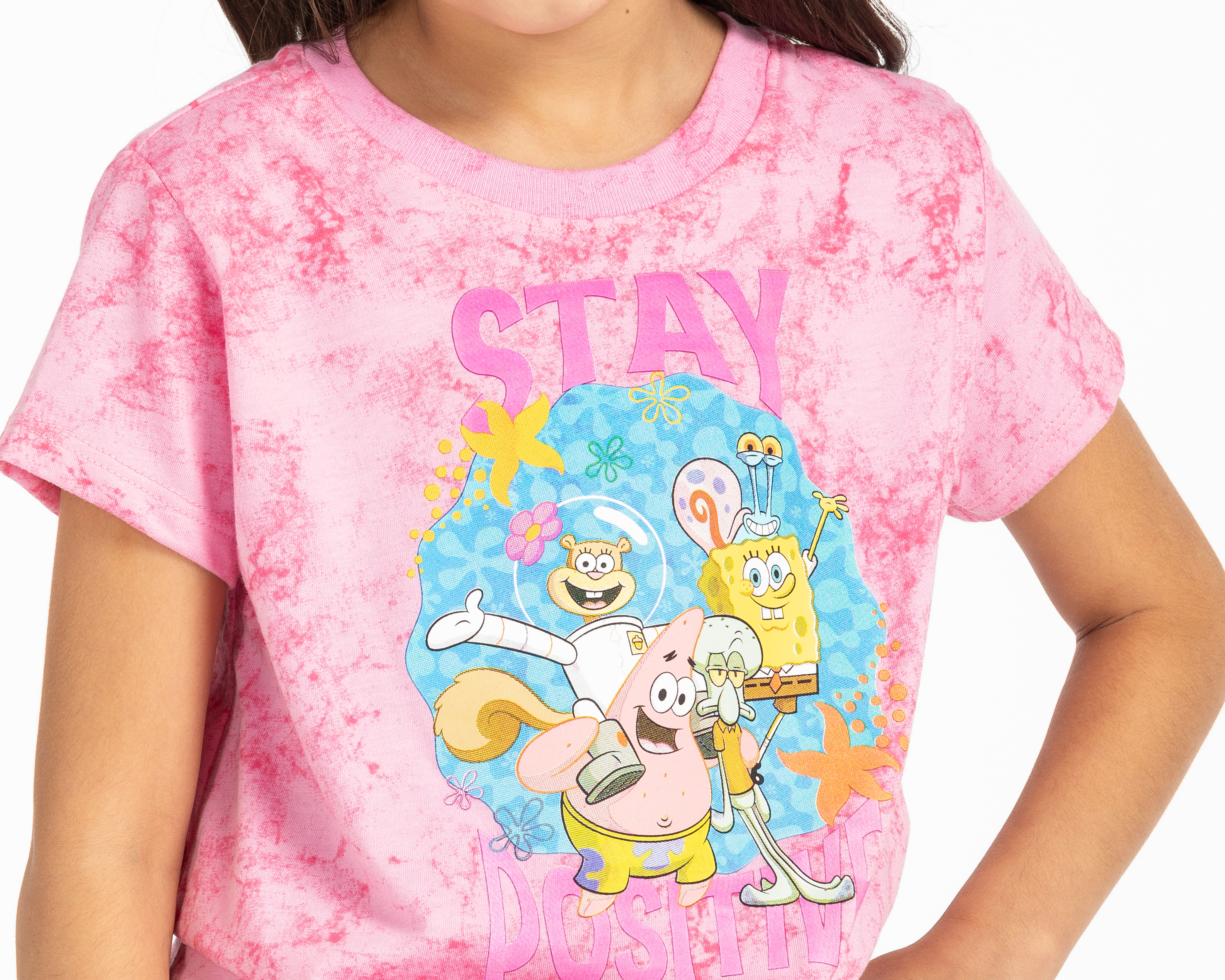 Foto 4 pulgar | Foto 3 | Playera Bob Esponja Manga Corta Estampada para Niña