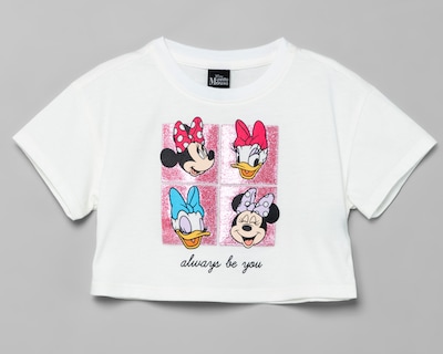 Foto 1 | Foto 1 | Crop Top Disney Manga Corta Estampada para Niña