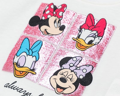 Foto 3 | Foto 3 | Crop Top Disney Manga Corta Estampada para Niña
