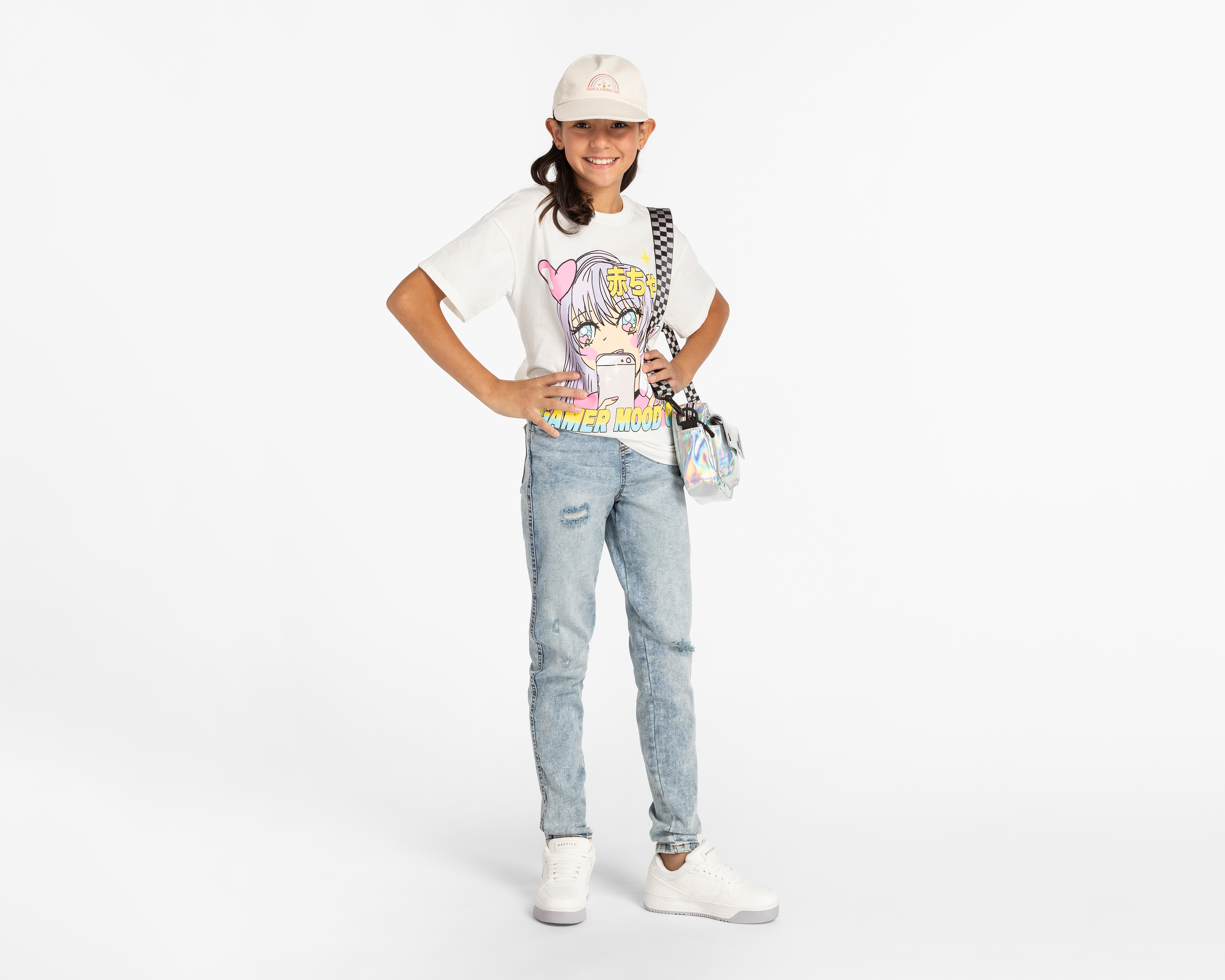 Foto 4 pulgar | Foto 3 | Playera Girls Attitude Manga Corta Estampada para Niña