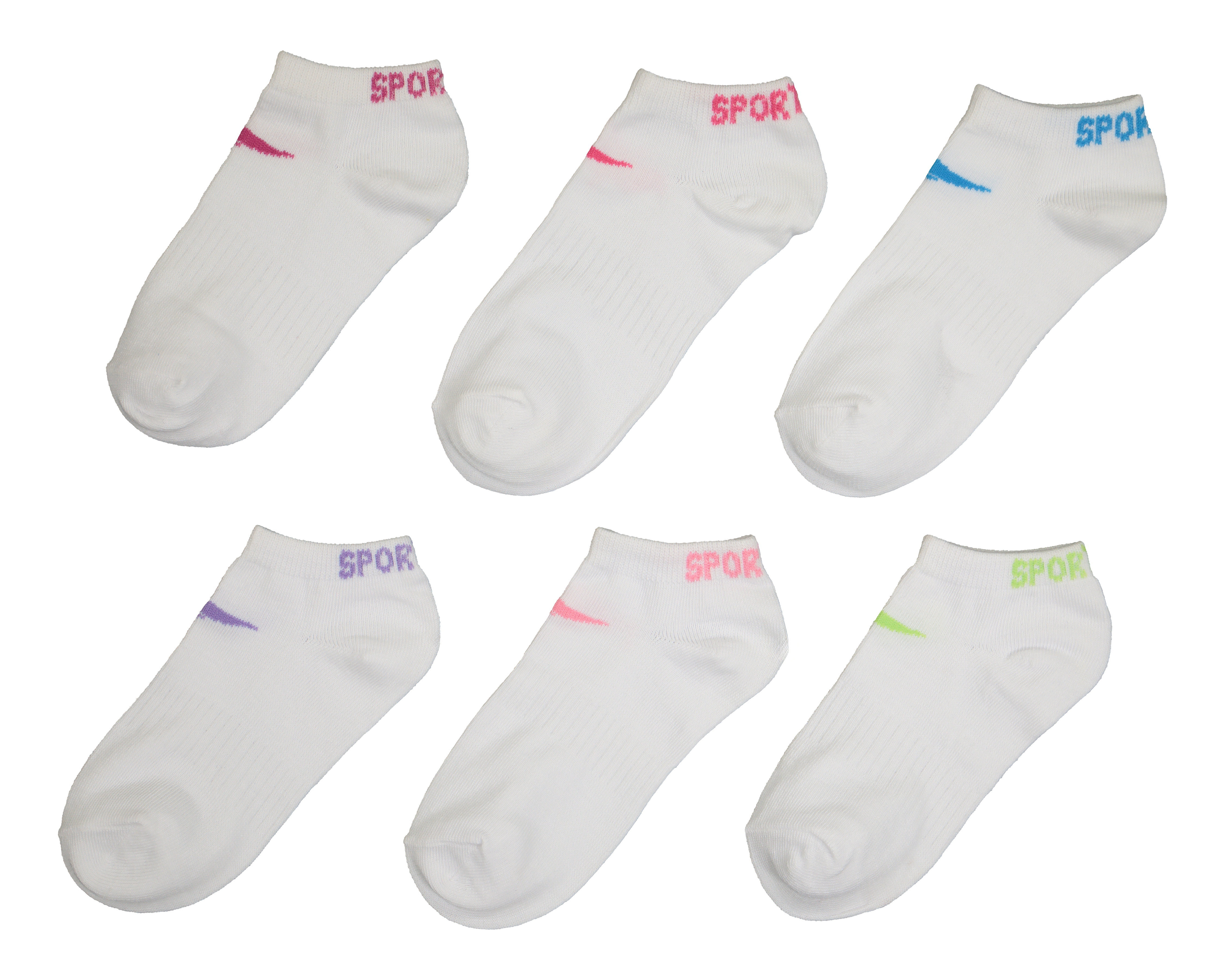 Foto 2 pulgar | Foto 1 | Calcetas Deportivas Tines Sportline Cool-Tek para Niña 6 Pares