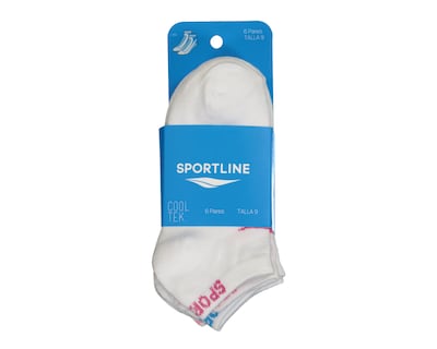 Foto 3 | Foto 3 | Calcetas Deportivas Tines Sportline Cool-Tek para Niña 6 Pares