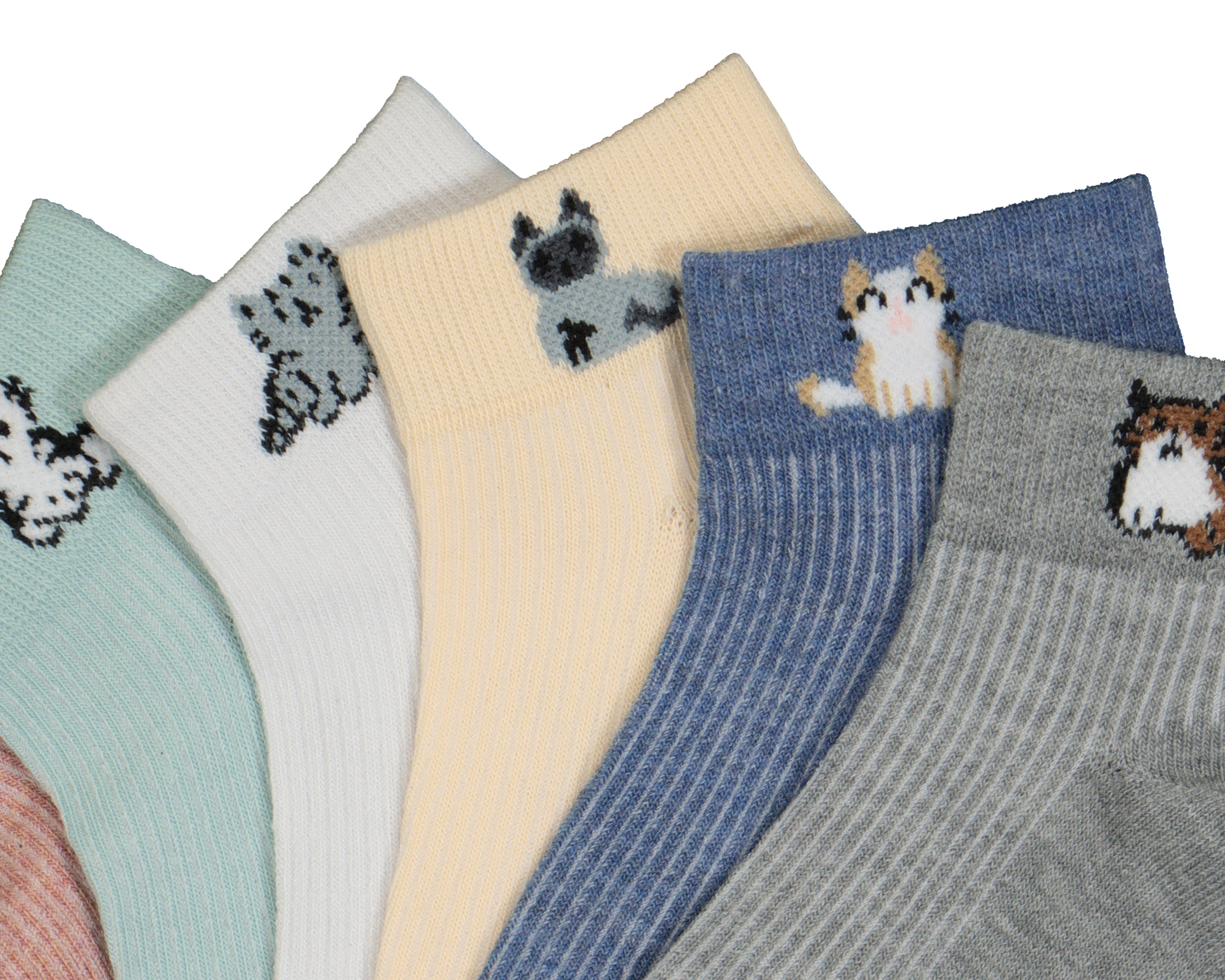 Foto 3 pulgar | Foto 2 | Calcetas Cortas Girls Attitude para Niña 6 Pares