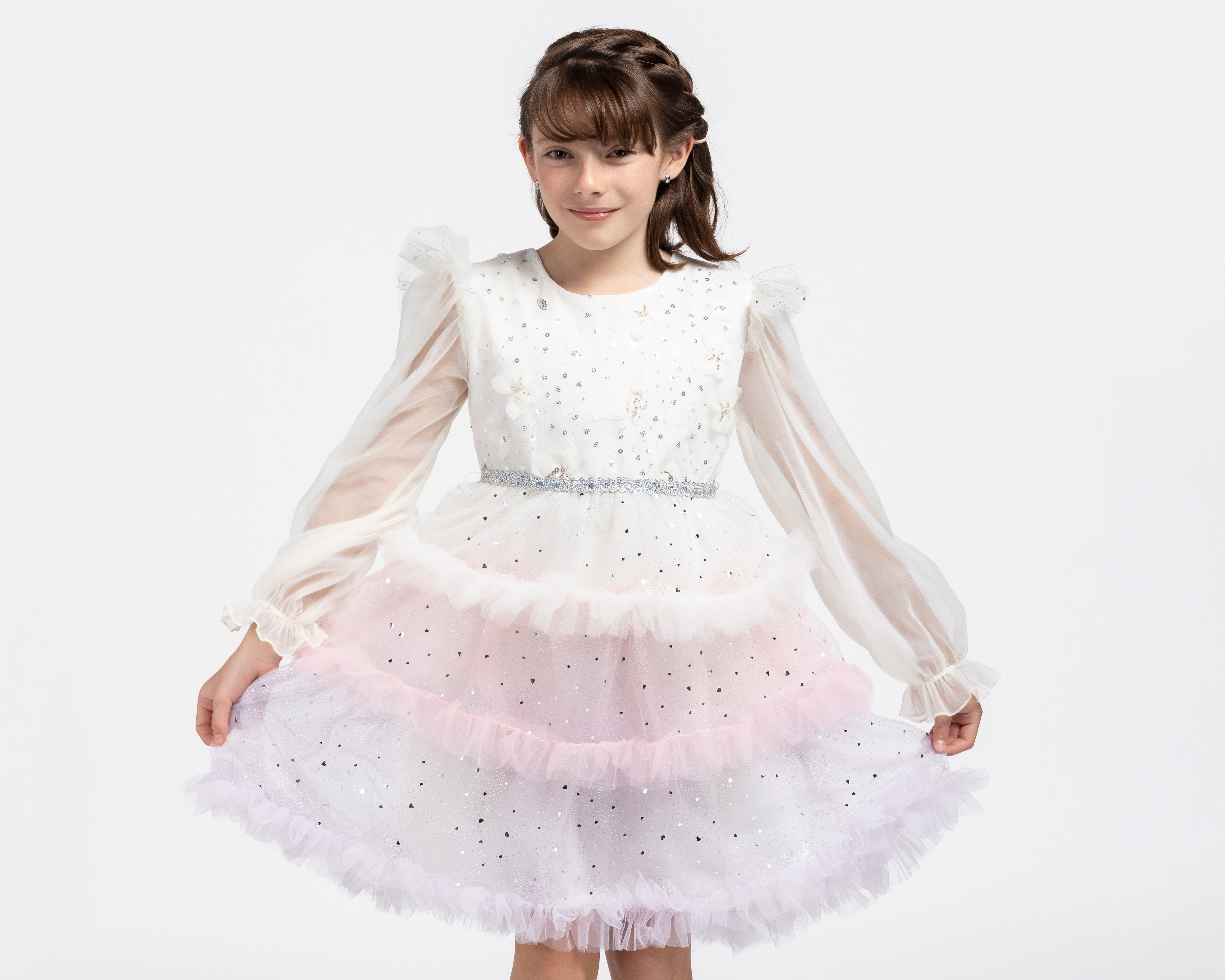 Foto 5 pulgar | Foto 4 | Vestido Multicolor Girls Attitude para Niña