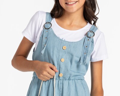 Foto 4 | Foto 4 | Vestido Azul Refill para Niña con Blusa y Bolsa