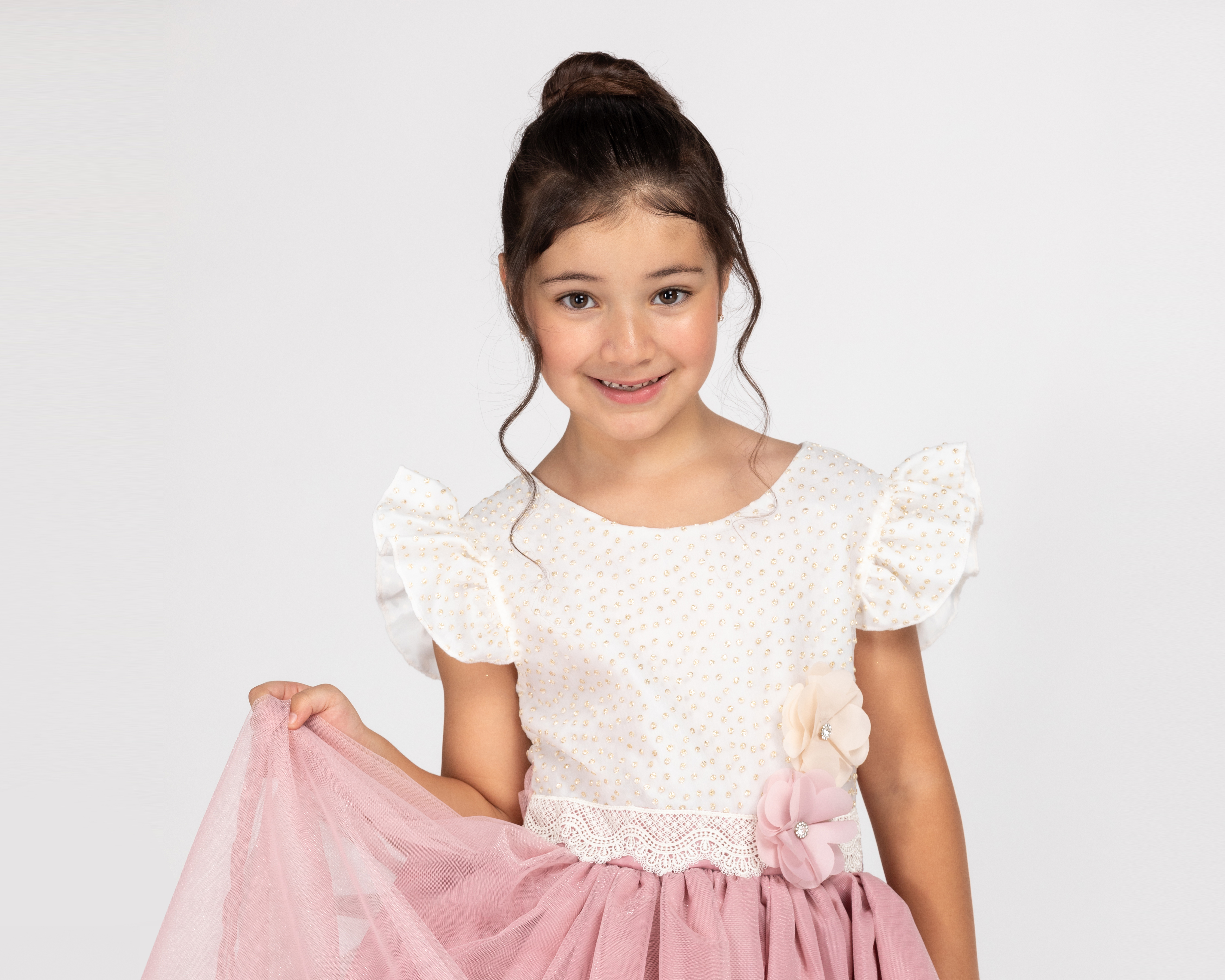 Foto 4 pulgar | Foto 3 | Vestido Rosa Girls Attitude para Niña