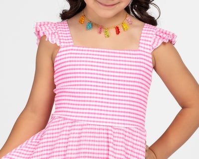 Foto 4 | Foto 4 | Vestido Rosa Girls Attitude para Niña con Collar