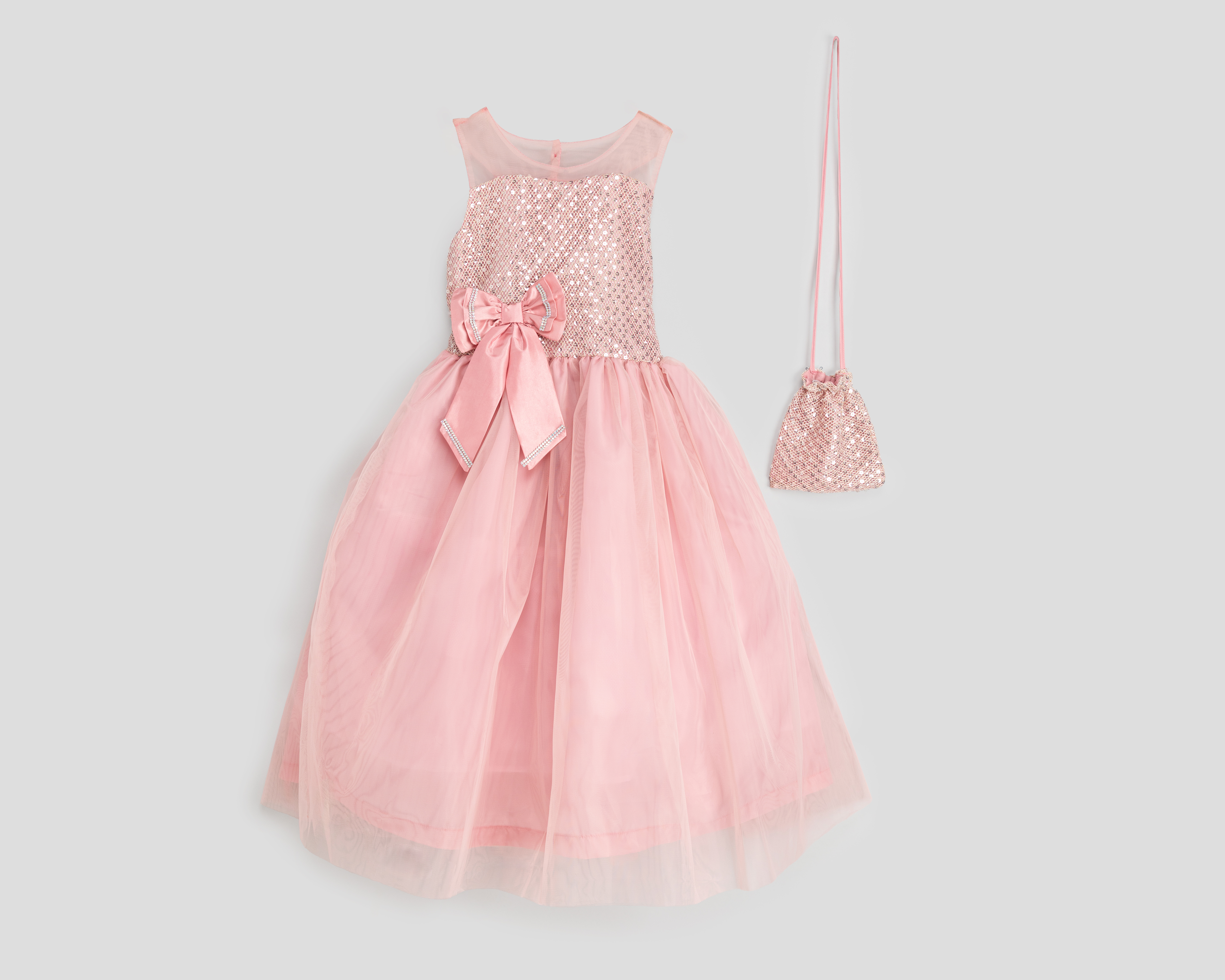 Foto 1 | Foto 1 | Vestido Rosa Girls Attitude para Niña con Bolsa