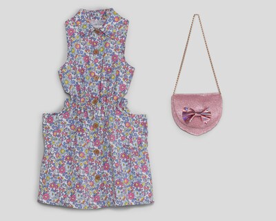 Foto 1 | Foto 1 | Vestido Multicolor Refill para Niña con Bolsa