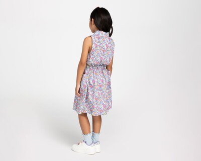 Foto 3 | Foto 3 | Vestido Multicolor Refill para Niña con Bolsa