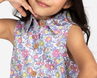 Foto 5 | Foto 5 | Vestido Multicolor Refill para Niña con Bolsa