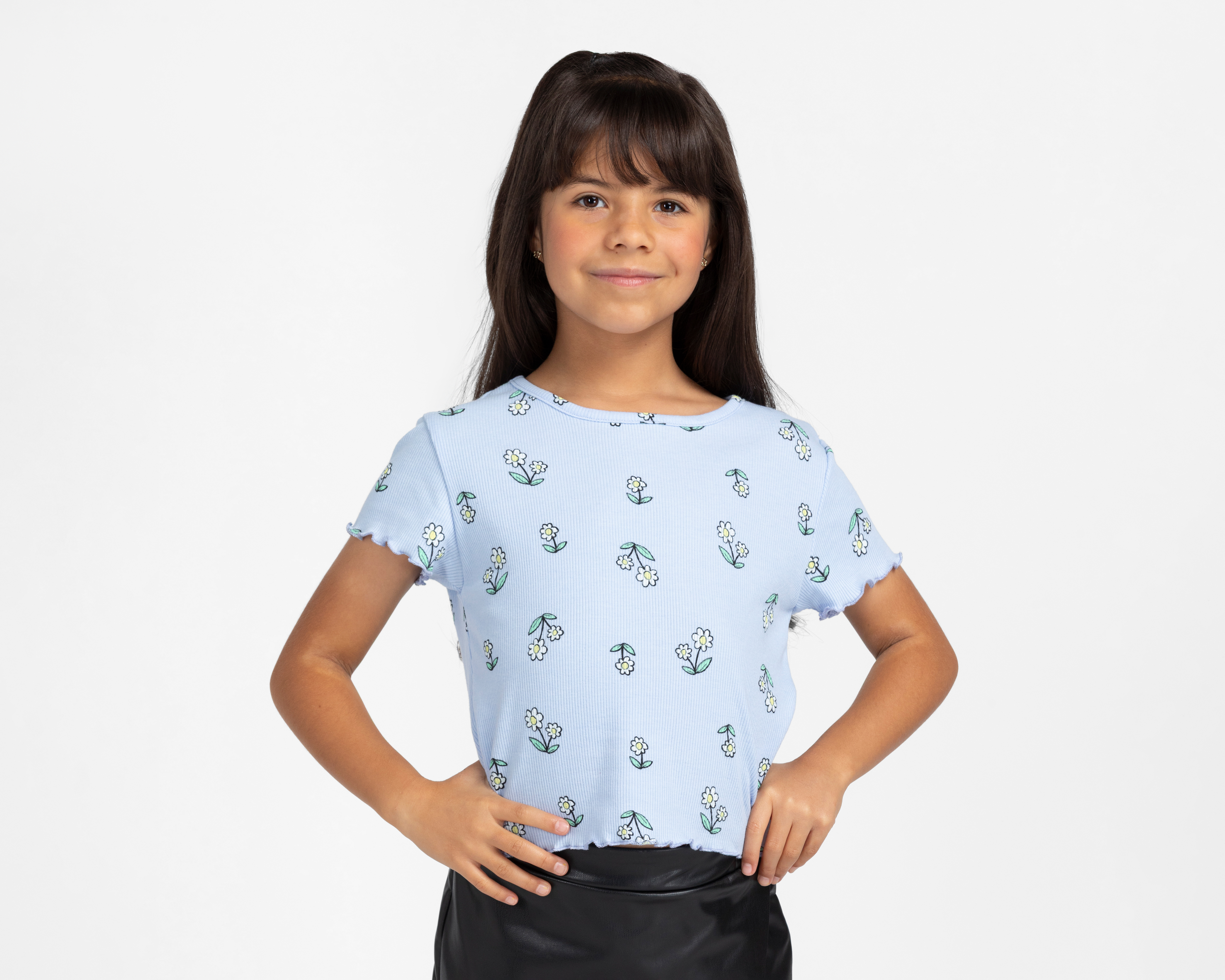 Foto 2 pulgar | Foto 1 | Playera Refill Manga Corta Estampada para Niña