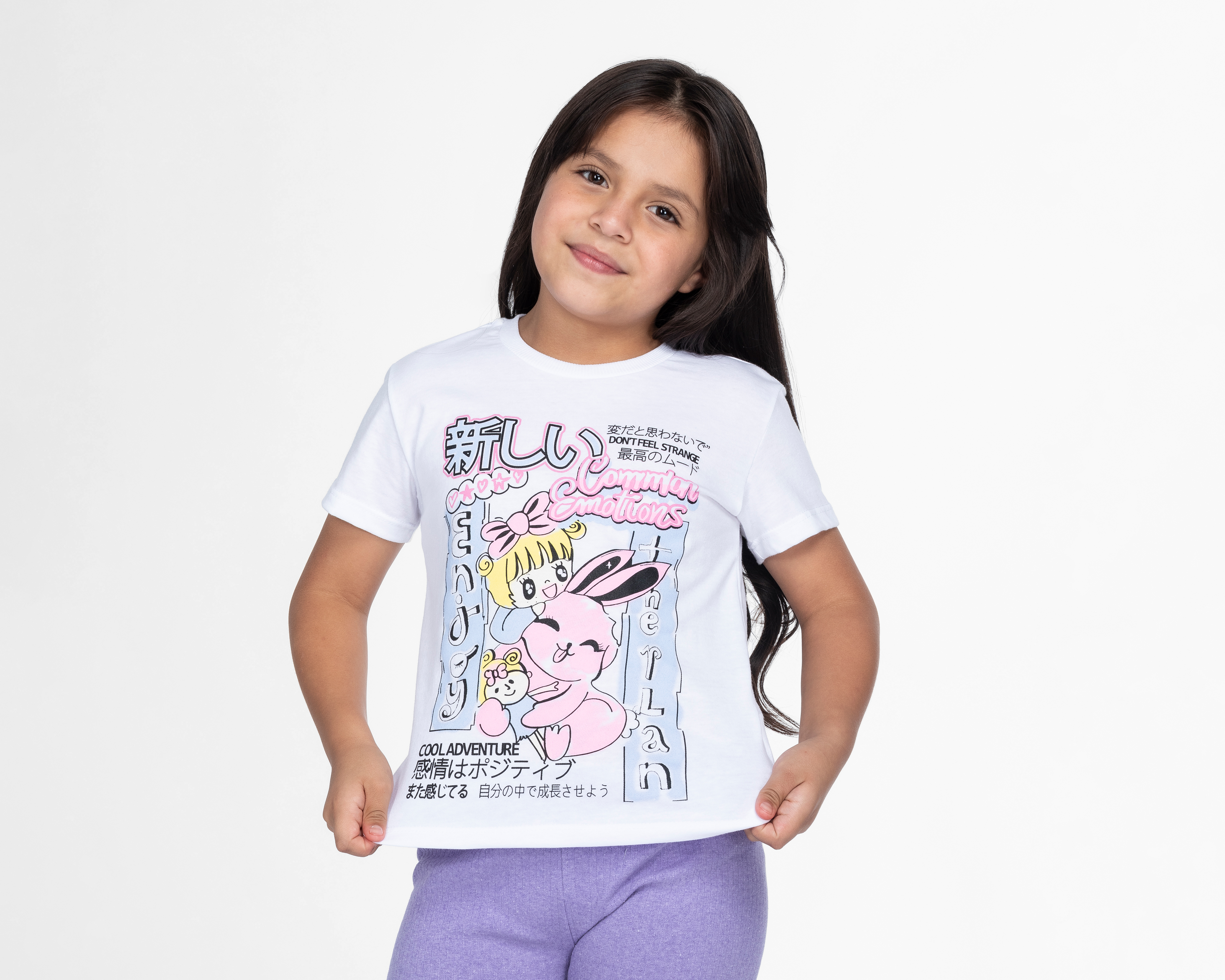 Foto 2 pulgar | Foto 1 | Playera 18 Forever Manga Corta Estampado para Niña