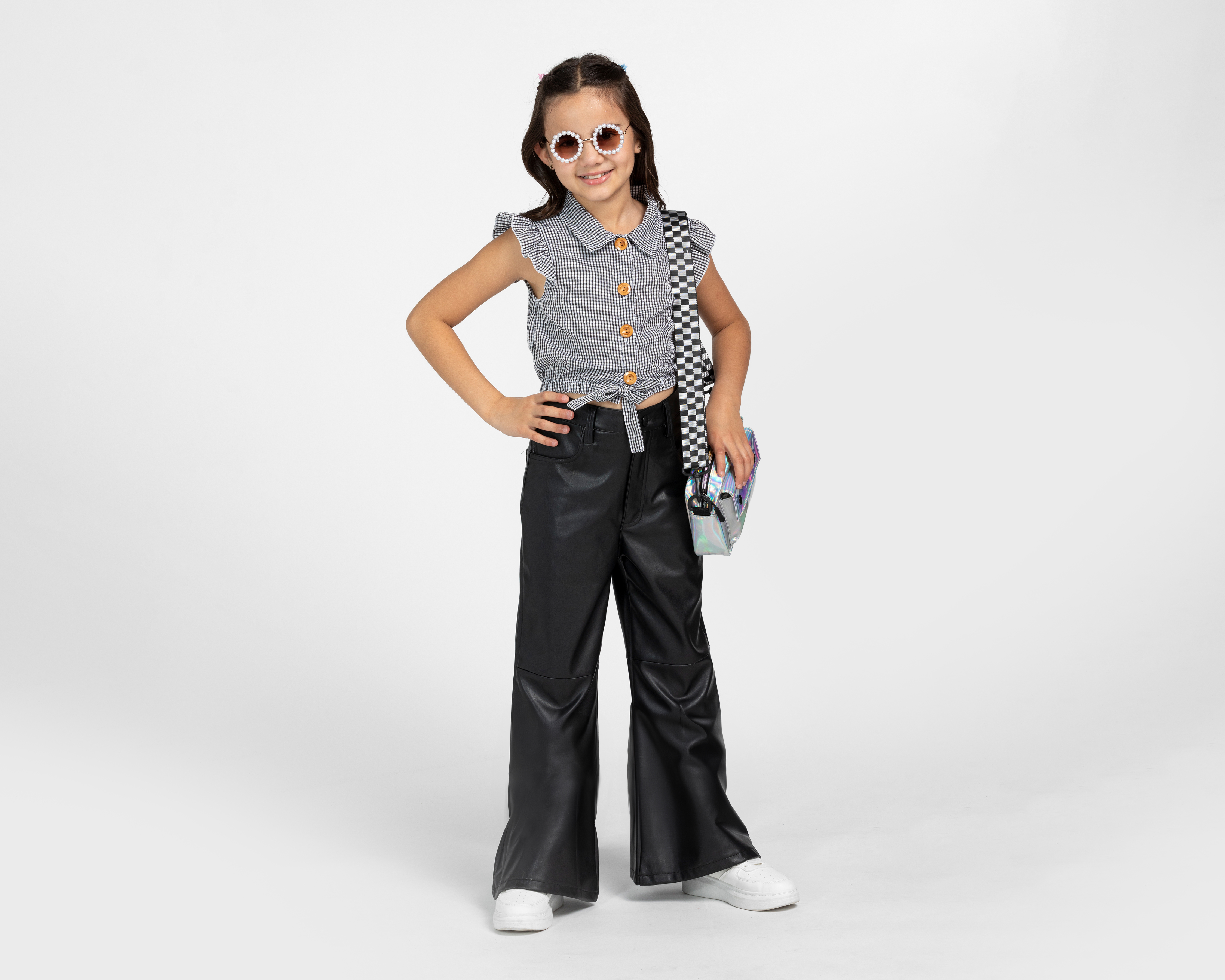 Foto 4 pulgar | Foto 3 | Pantalón Girls Attitude Flare para Niña