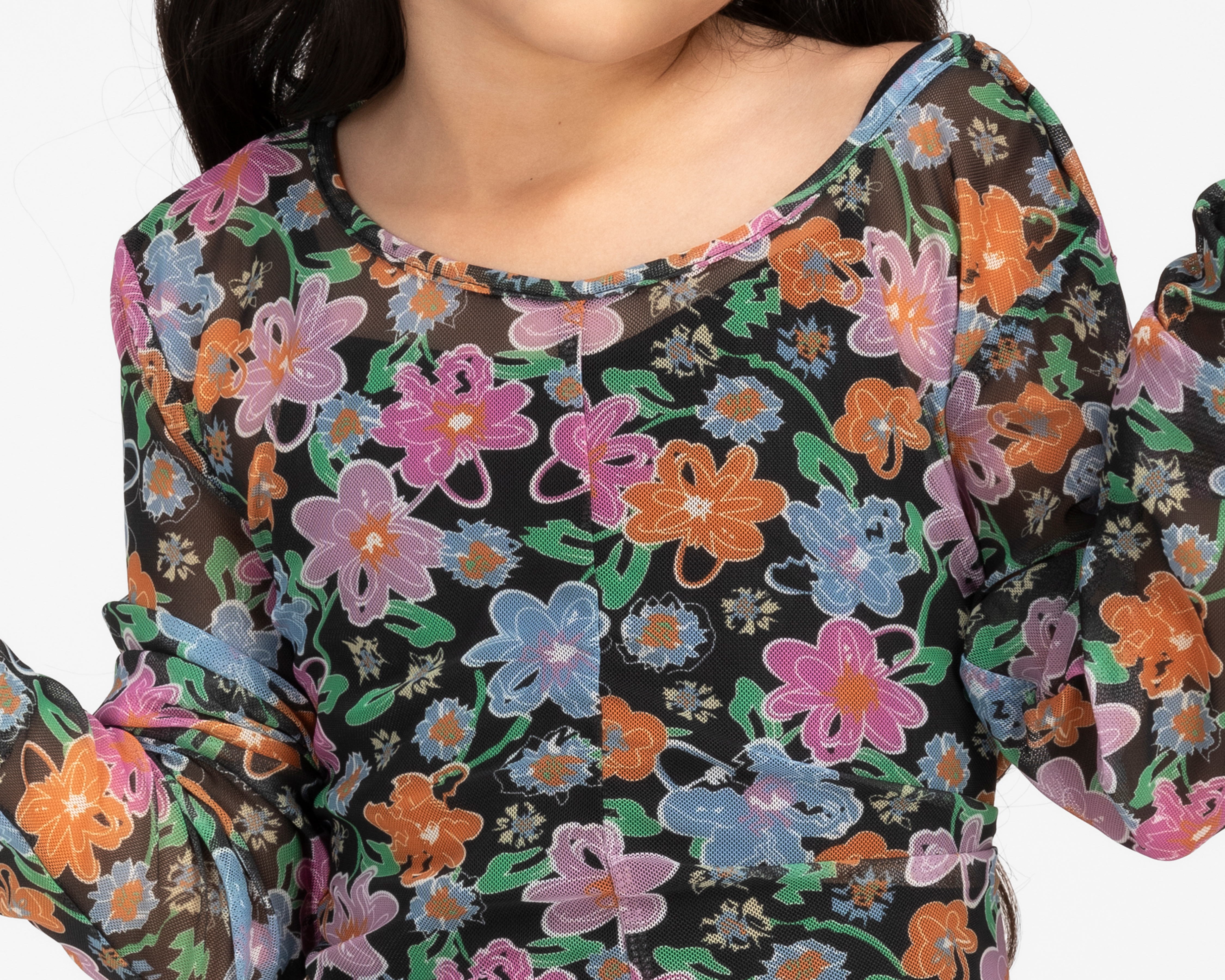 Foto 5 pulgar | Foto 4 | Blusa Girls Attitude Manga Larga Floral para Niñas