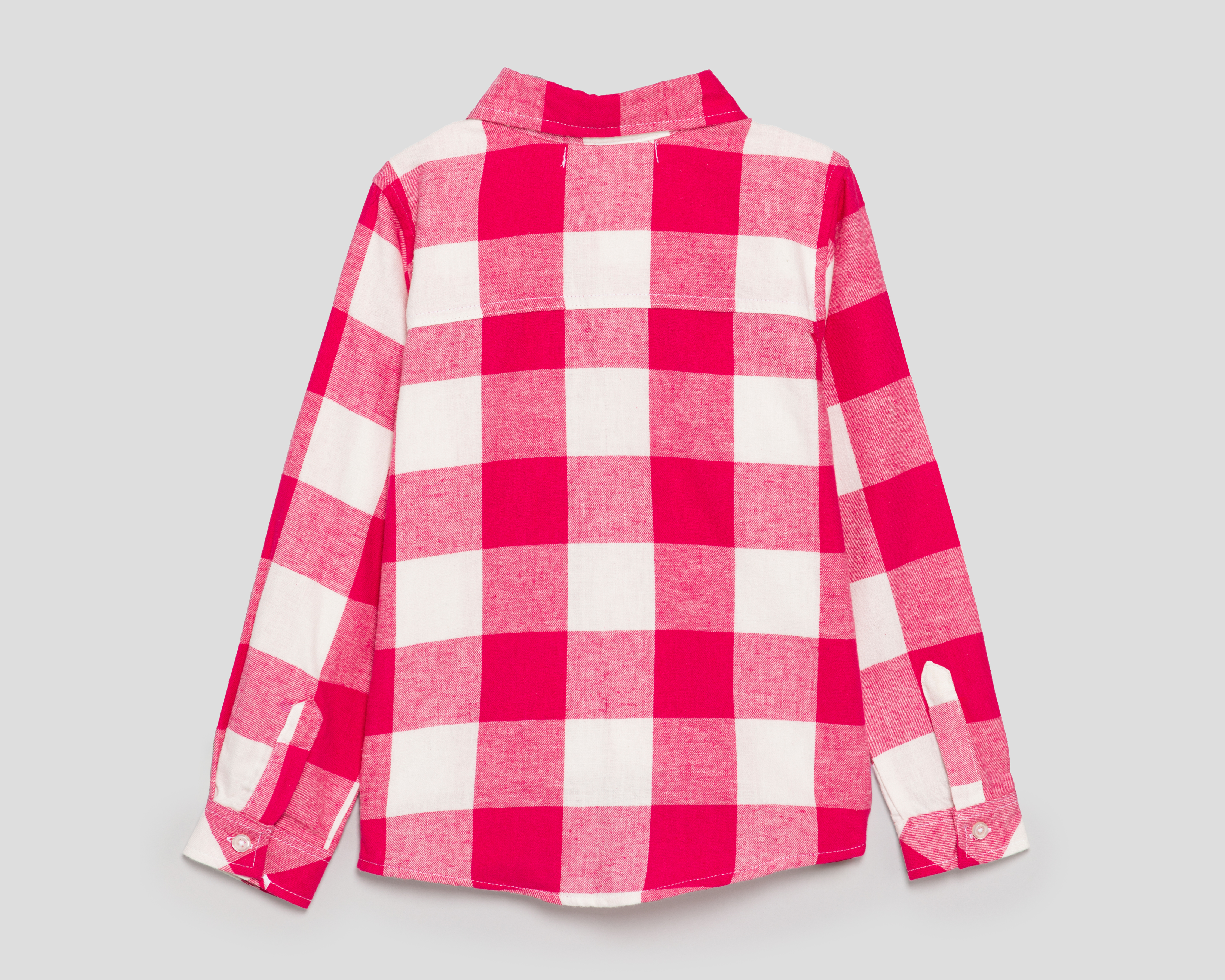 Foto 3 pulgar | Foto 2 | Blusa Refill Manga Larga a Cuadros para Niña