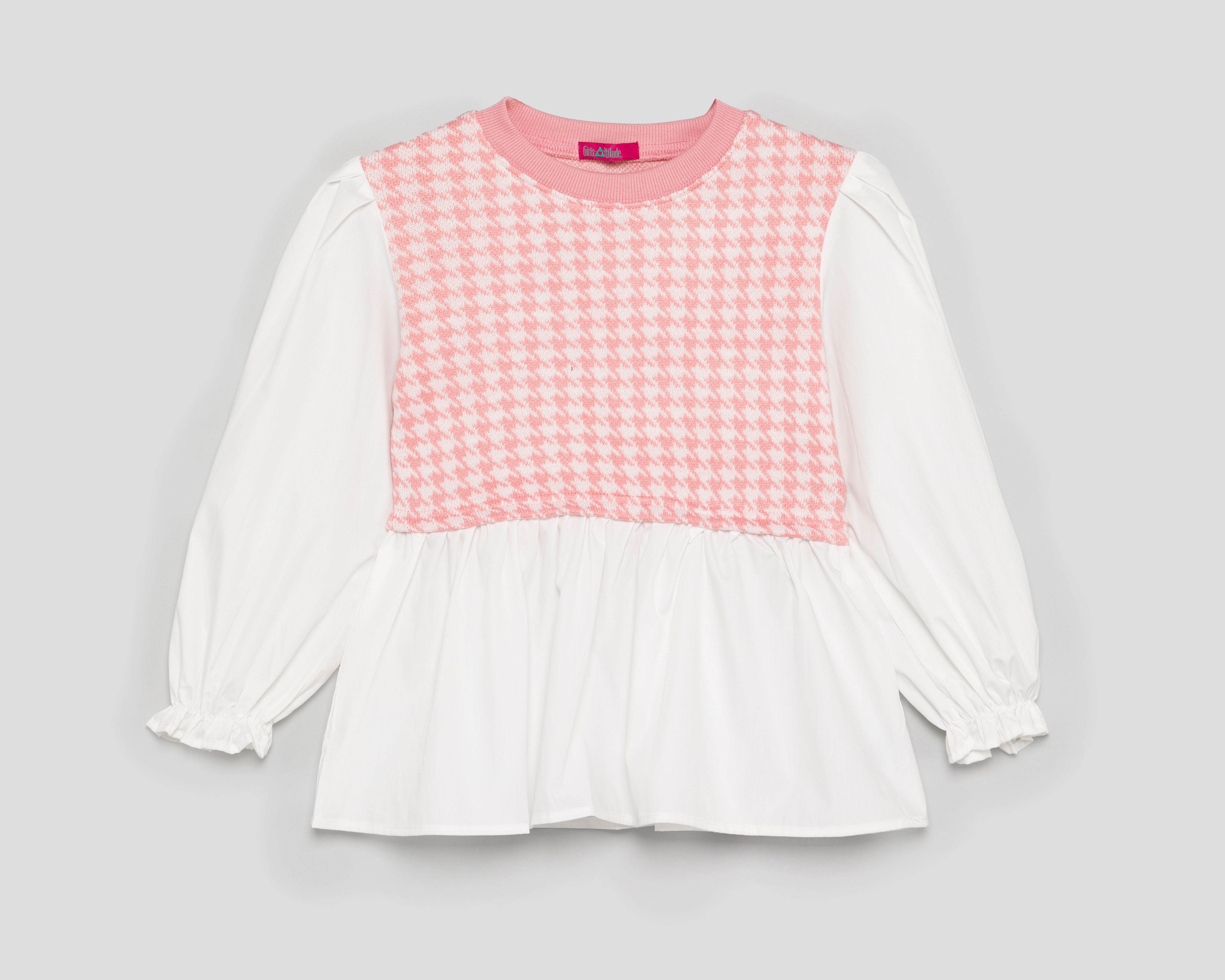 Foto 2 pulgar | Foto 1 | Blusa Girls Attitude Manga Larga Estampada para Niña