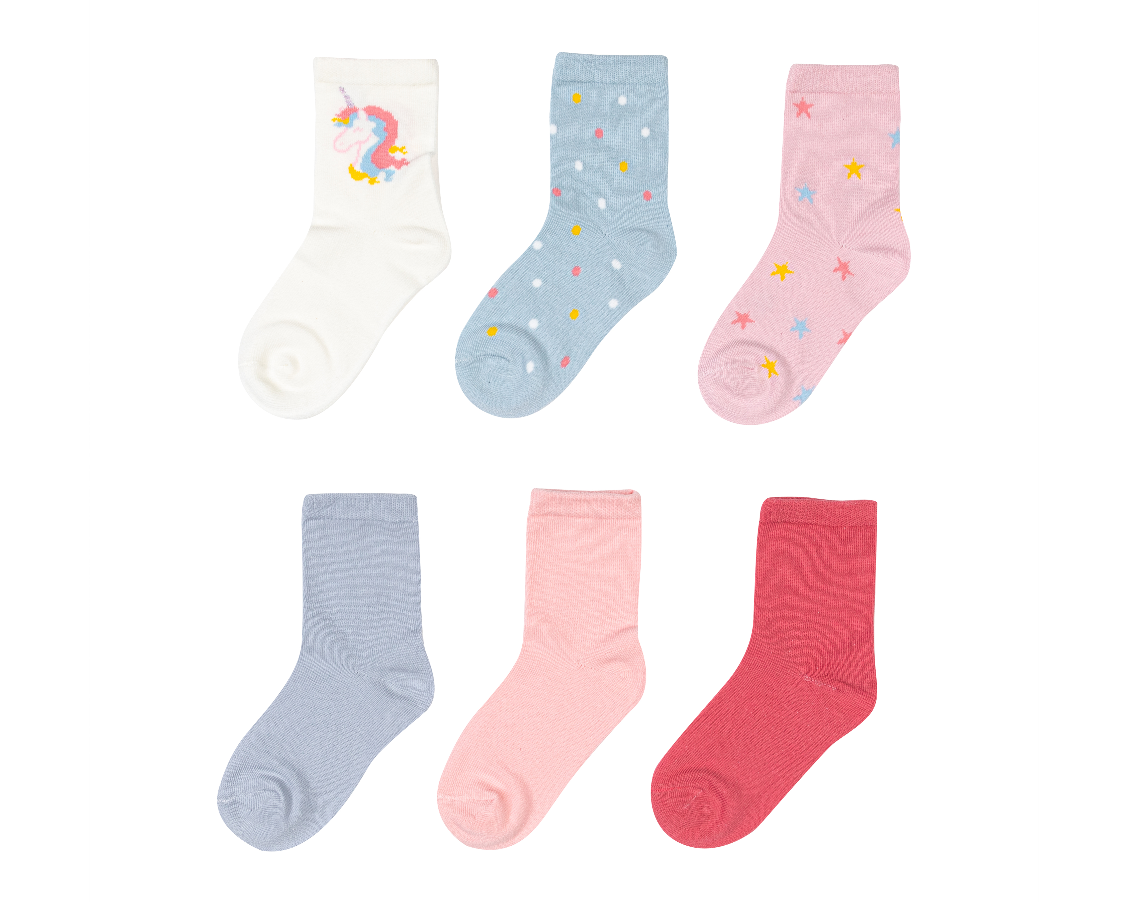 Foto 2 pulgar | Foto 1 | Calcetas Girls Attitude para Niña 6 Pares