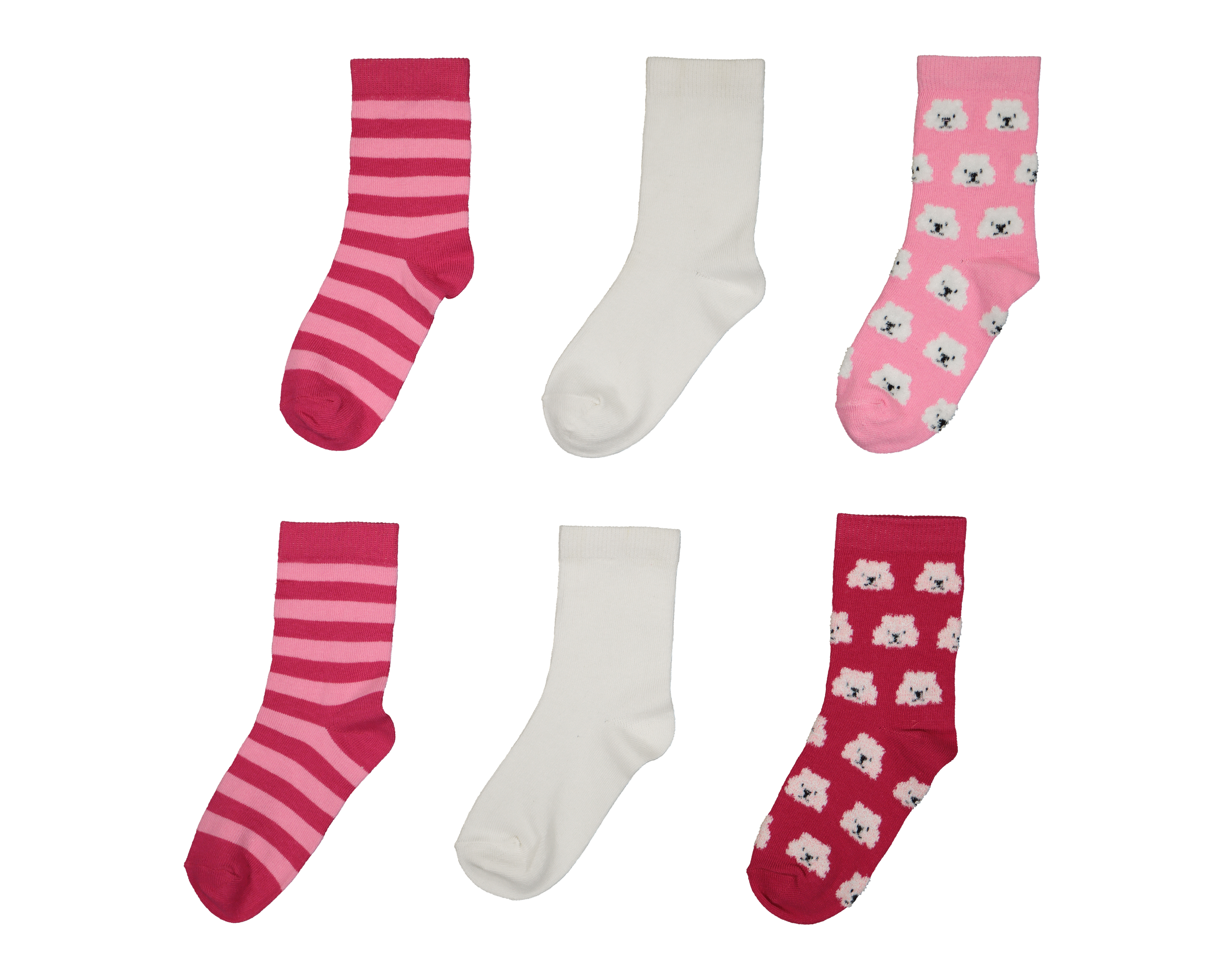 Foto 2 pulgar | Foto 1 | Calcetas Largas Girl Attitude Estampadas para Niña 6 Pares