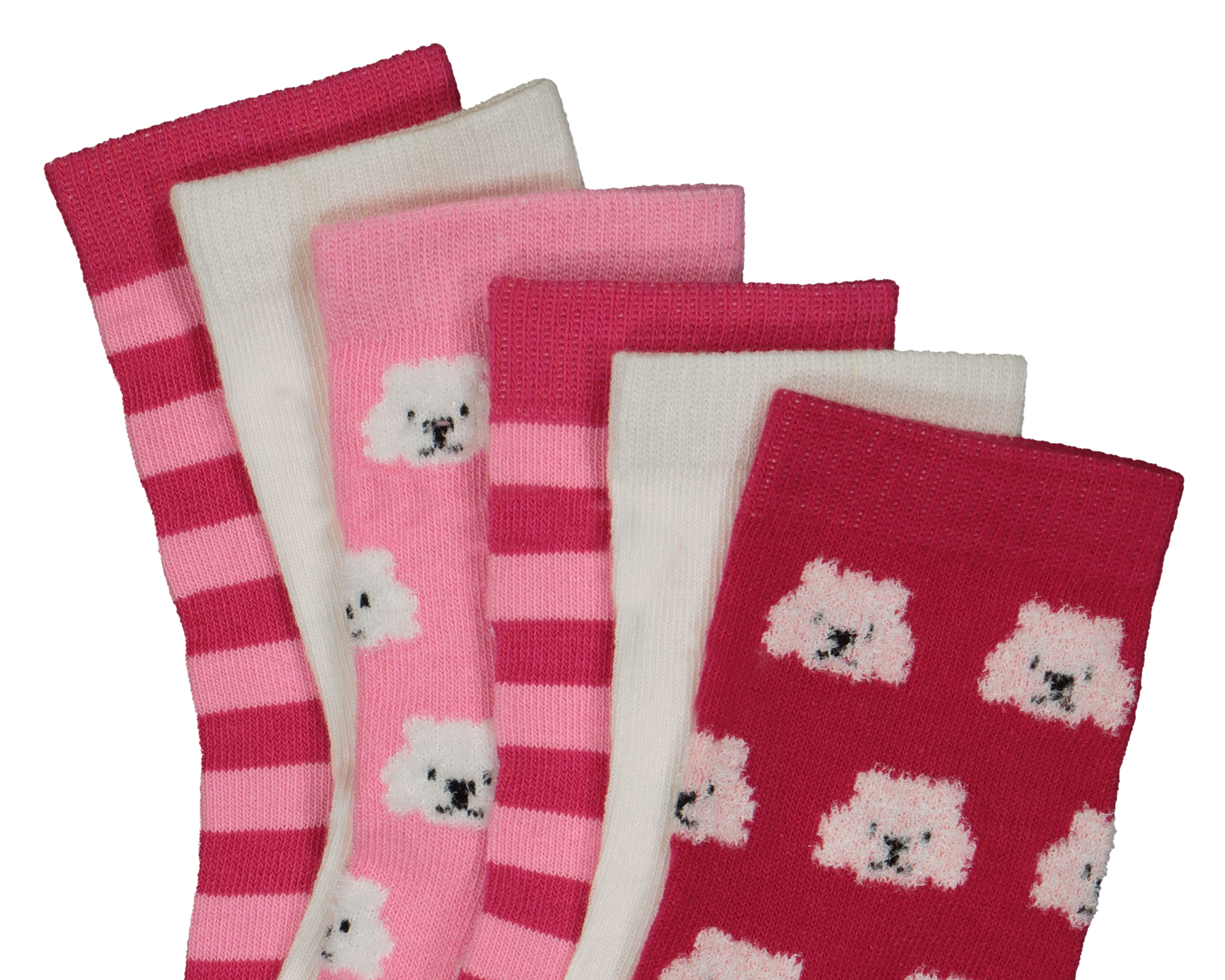 Foto 3 pulgar | Foto 2 | Calcetas Largas Girl Attitude Estampadas para Niña 6 Pares