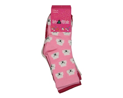 Foto 3 | Foto 3 | Calcetas Largas Girl Attitude Estampadas para Niña 6 Pares