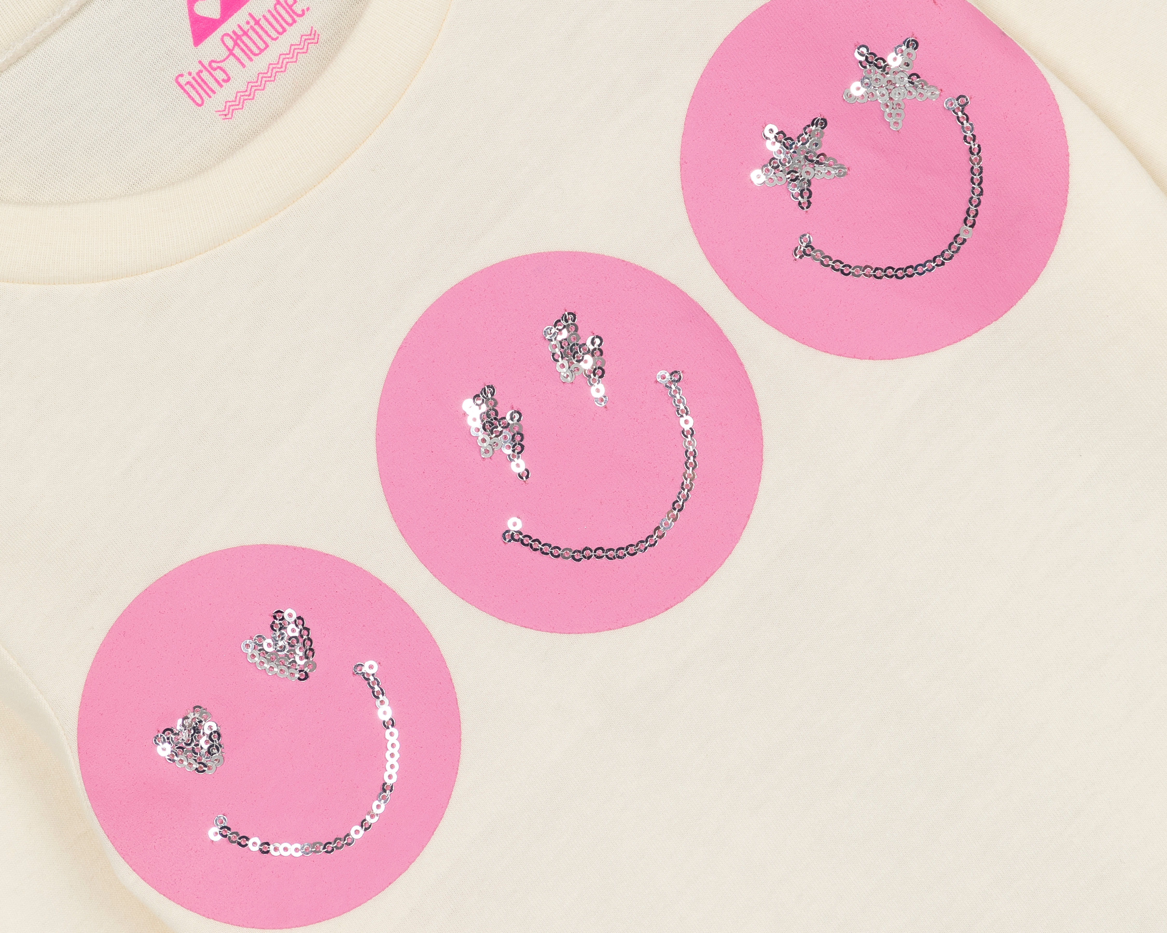 Foto 4 pulgar | Foto 3 | Playera Girls Attitude para Niña 3 Piezas