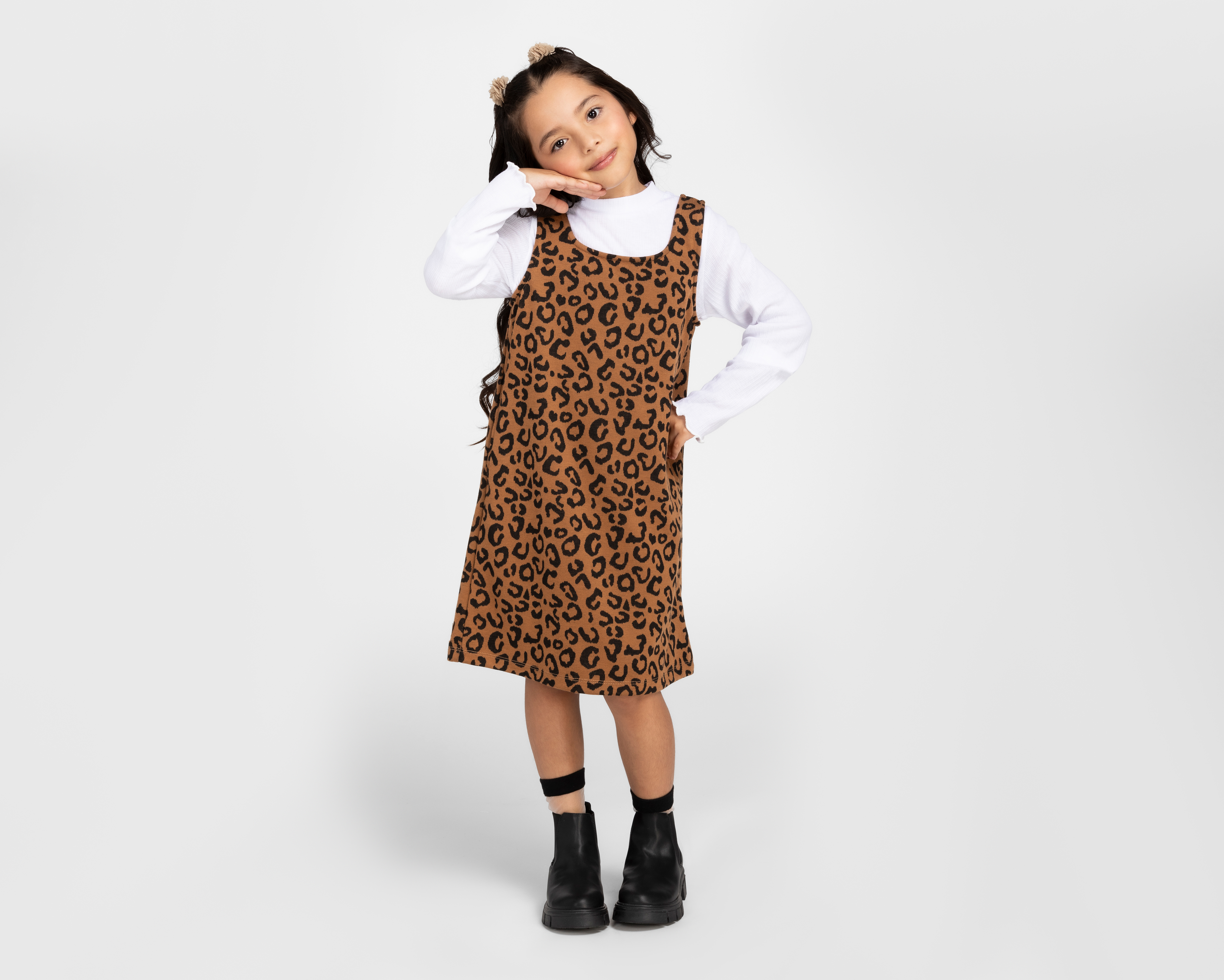 Vestido Café con Blusa Girls Attitude para Niña