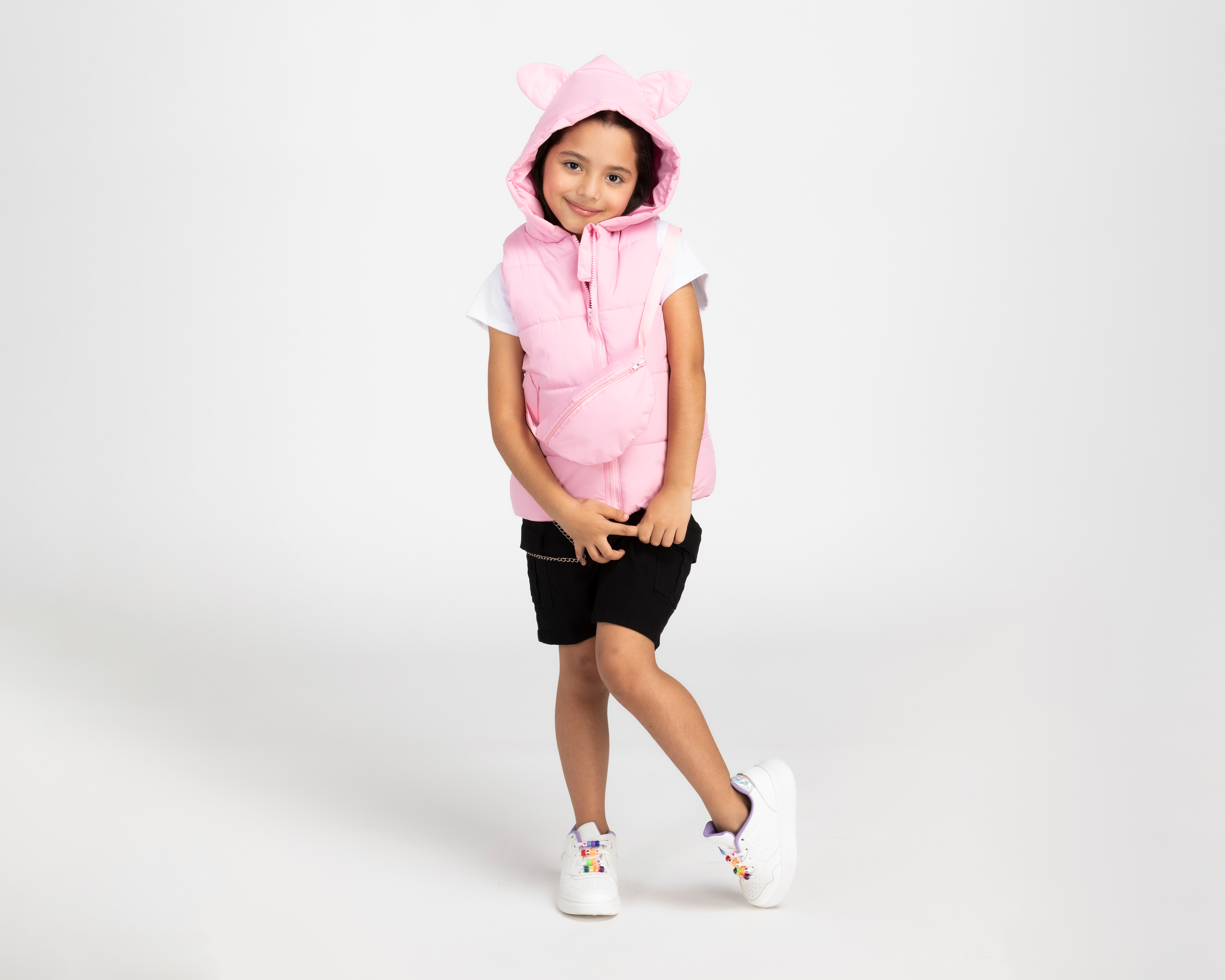 Foto 4 | Foto 4 | Chaleco Girls Attitude con Gorro para Niña