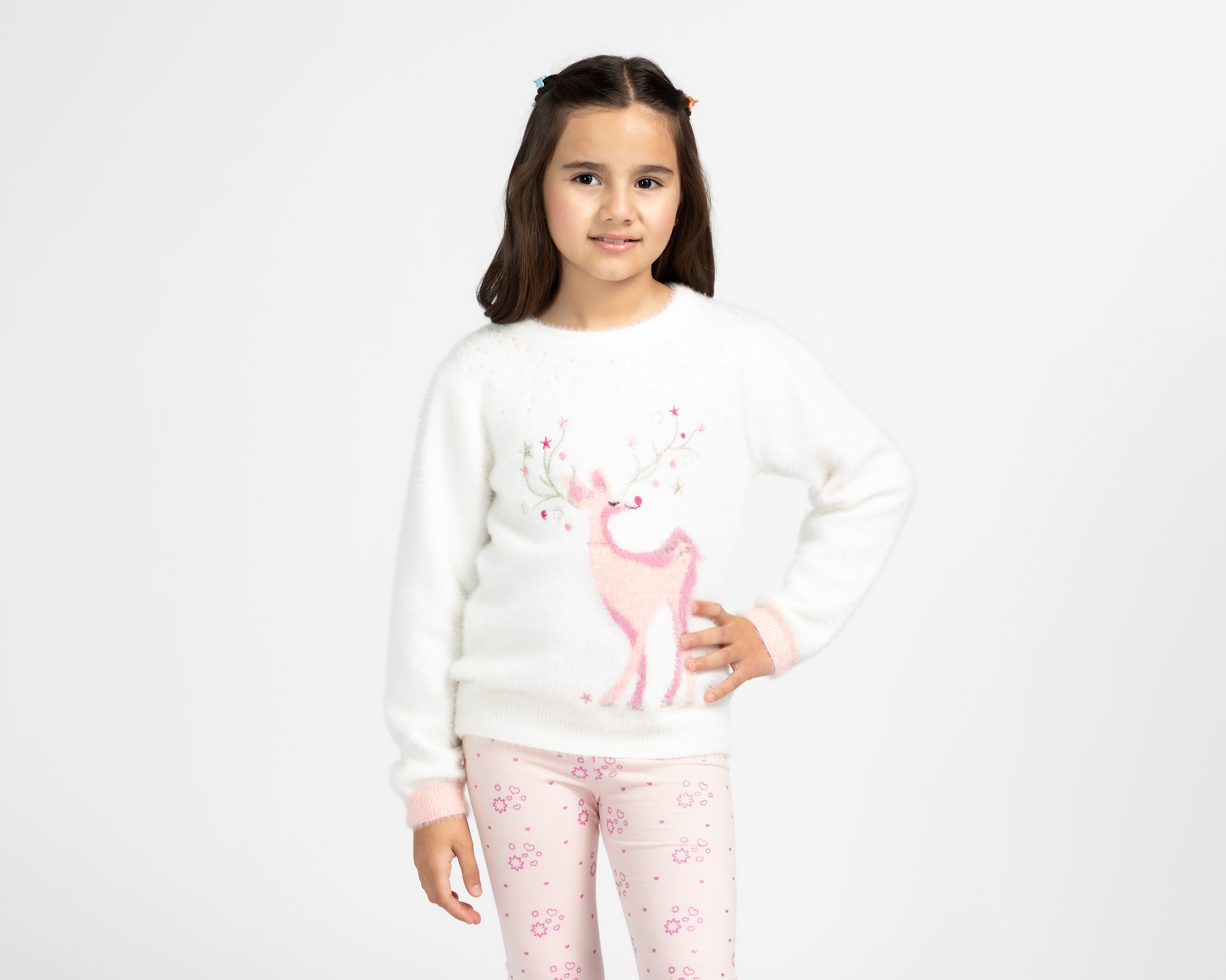 Suéter Navideño Reno Refill para Niña