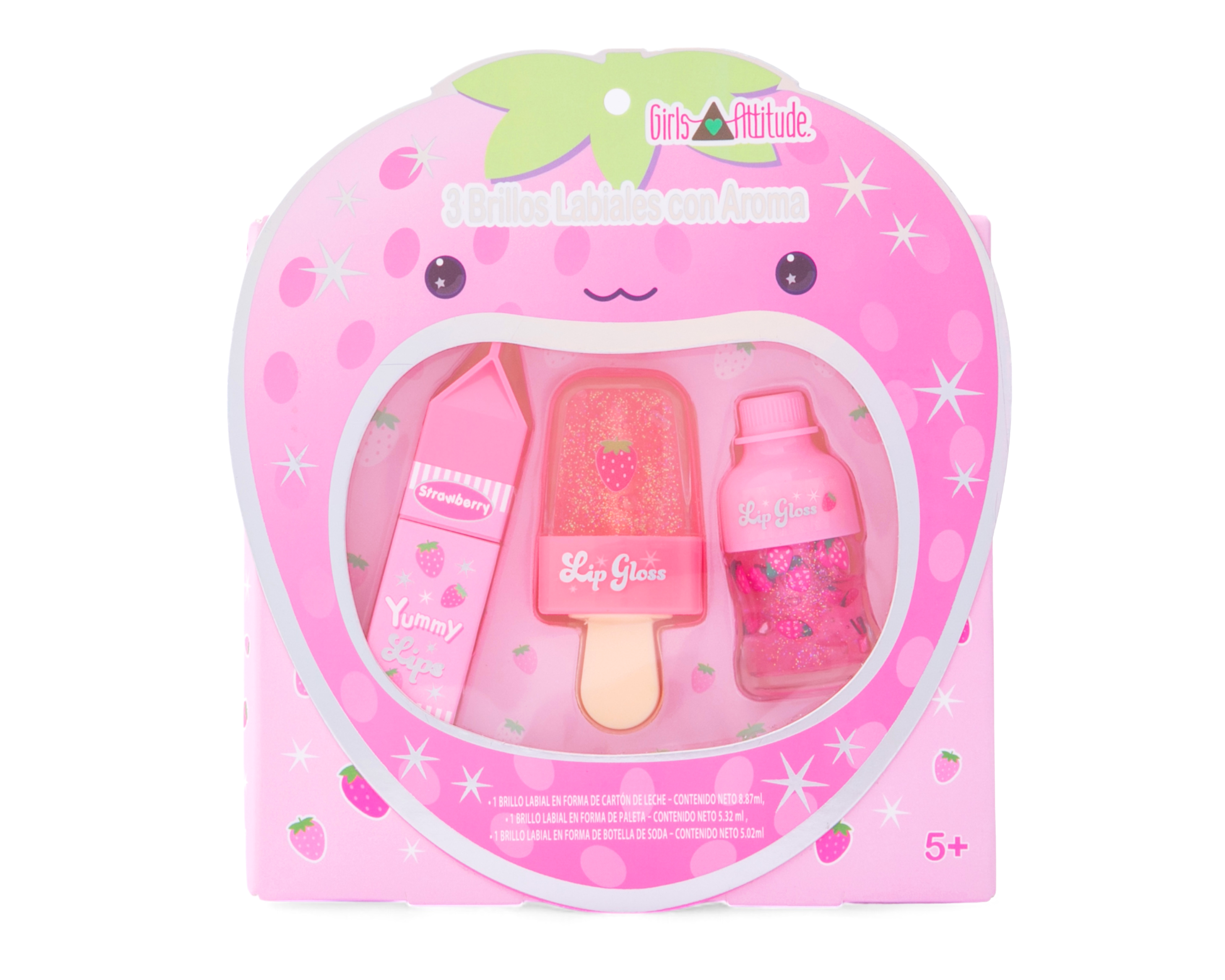 Foto 4 | Foto 4 | Brillo Labial Infantil Girls Attitude Multicolor 3 Piezas