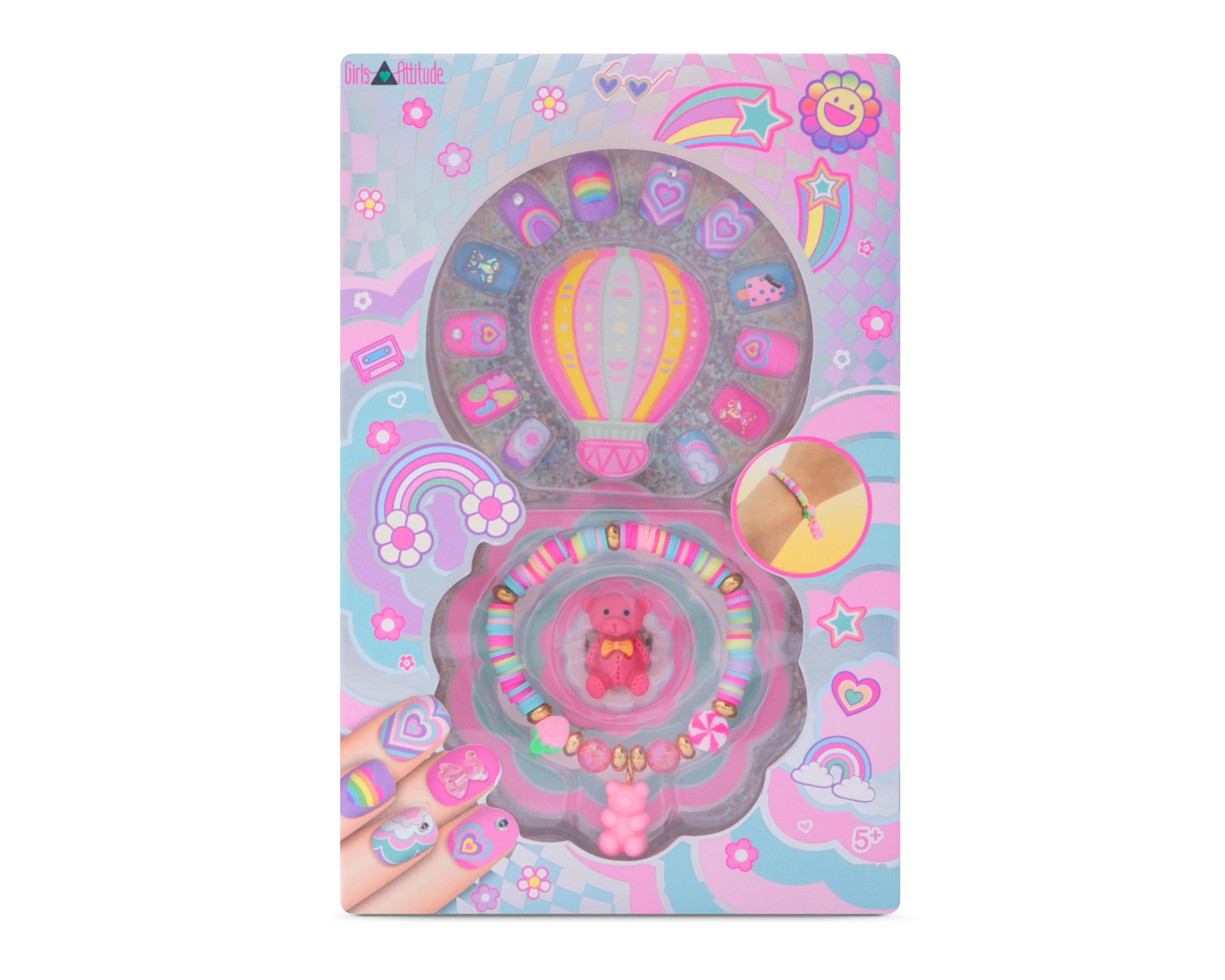 Foto 5 pulgar | Foto 4 | Uñas para Niña Girls Attitude con Accesorios