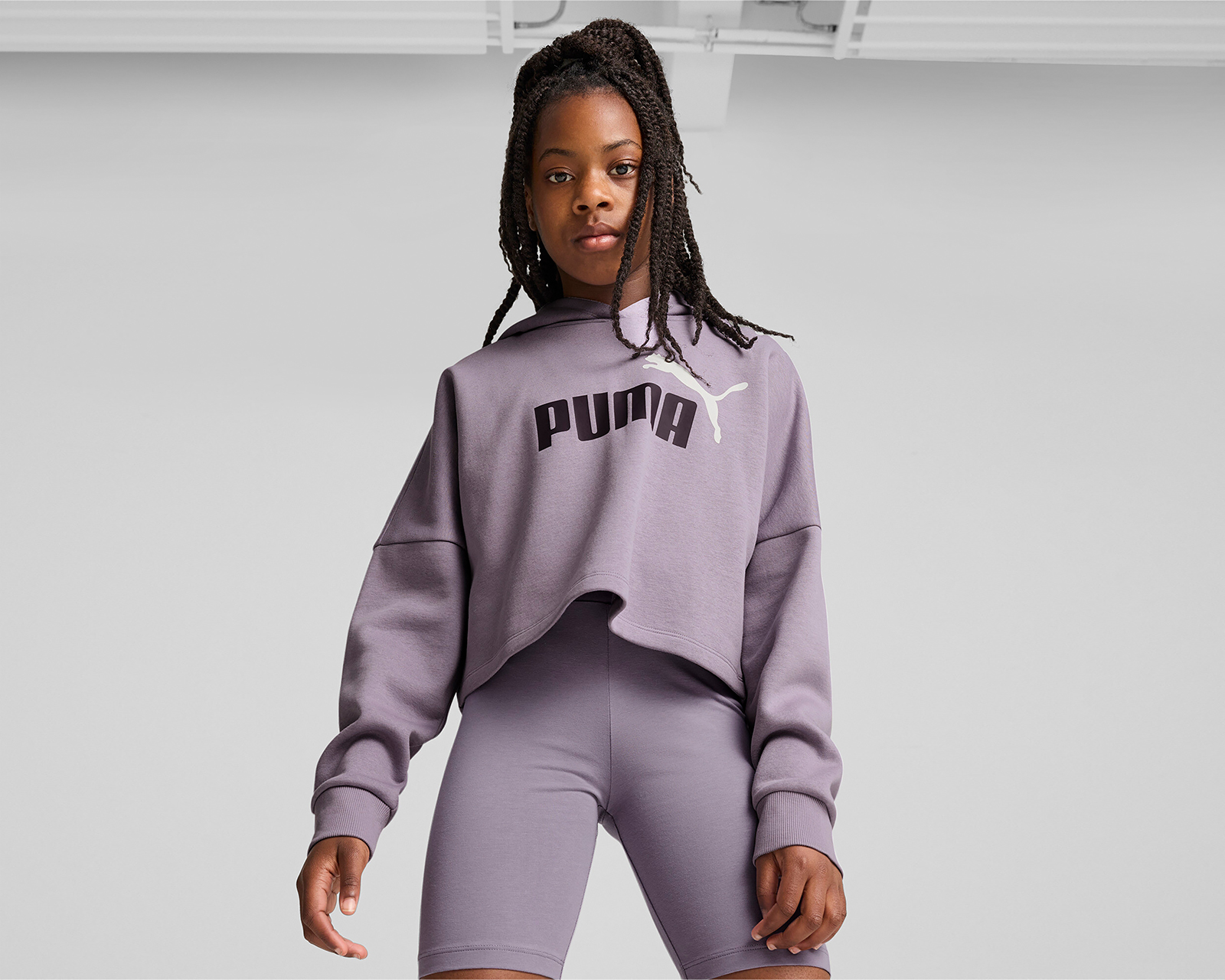 Foto 4 pulgar | Foto 3 | Sudadera Puma con Gorro Juvenil