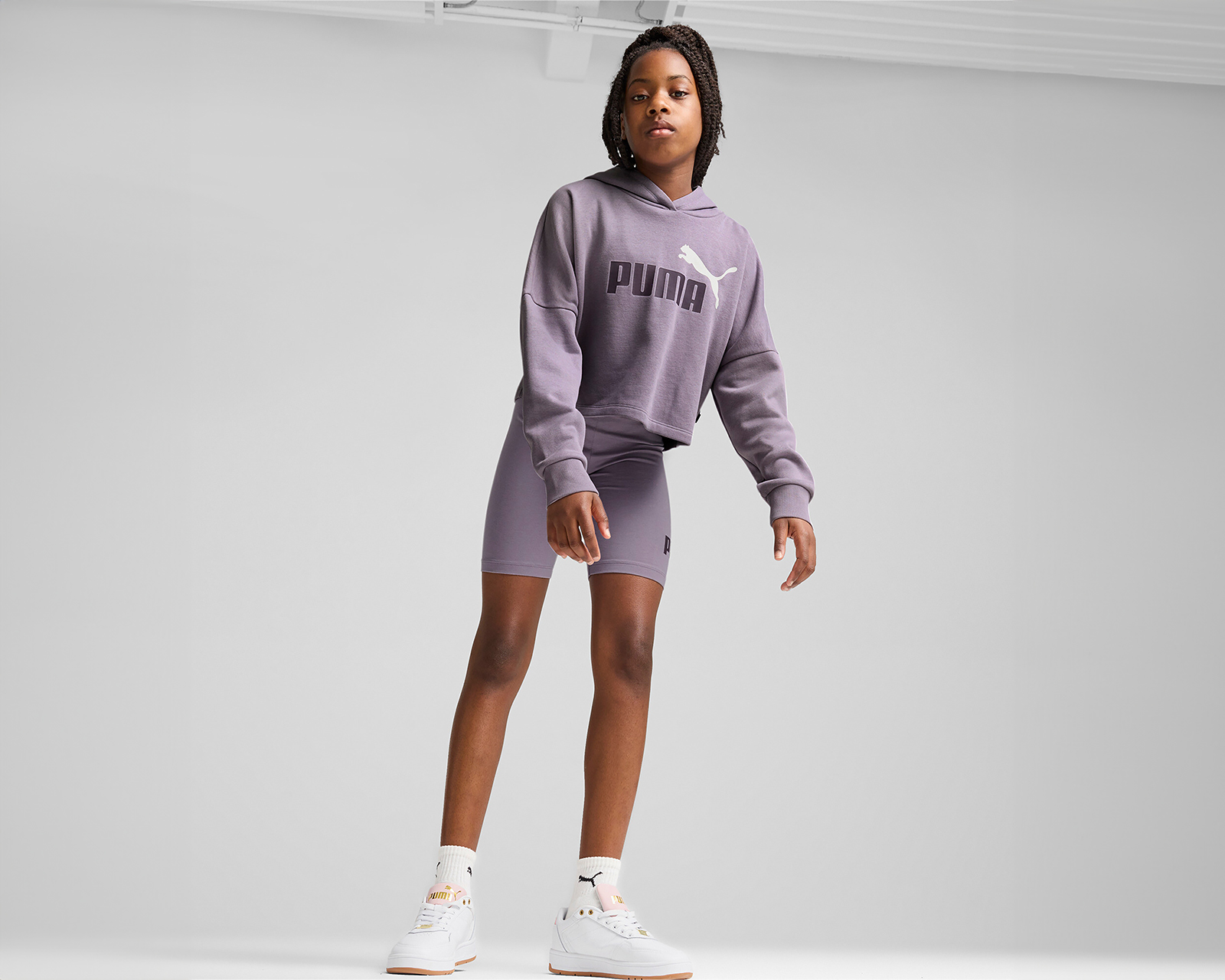 Foto 6 pulgar | Foto 5 | Sudadera Puma con Gorro Juvenil