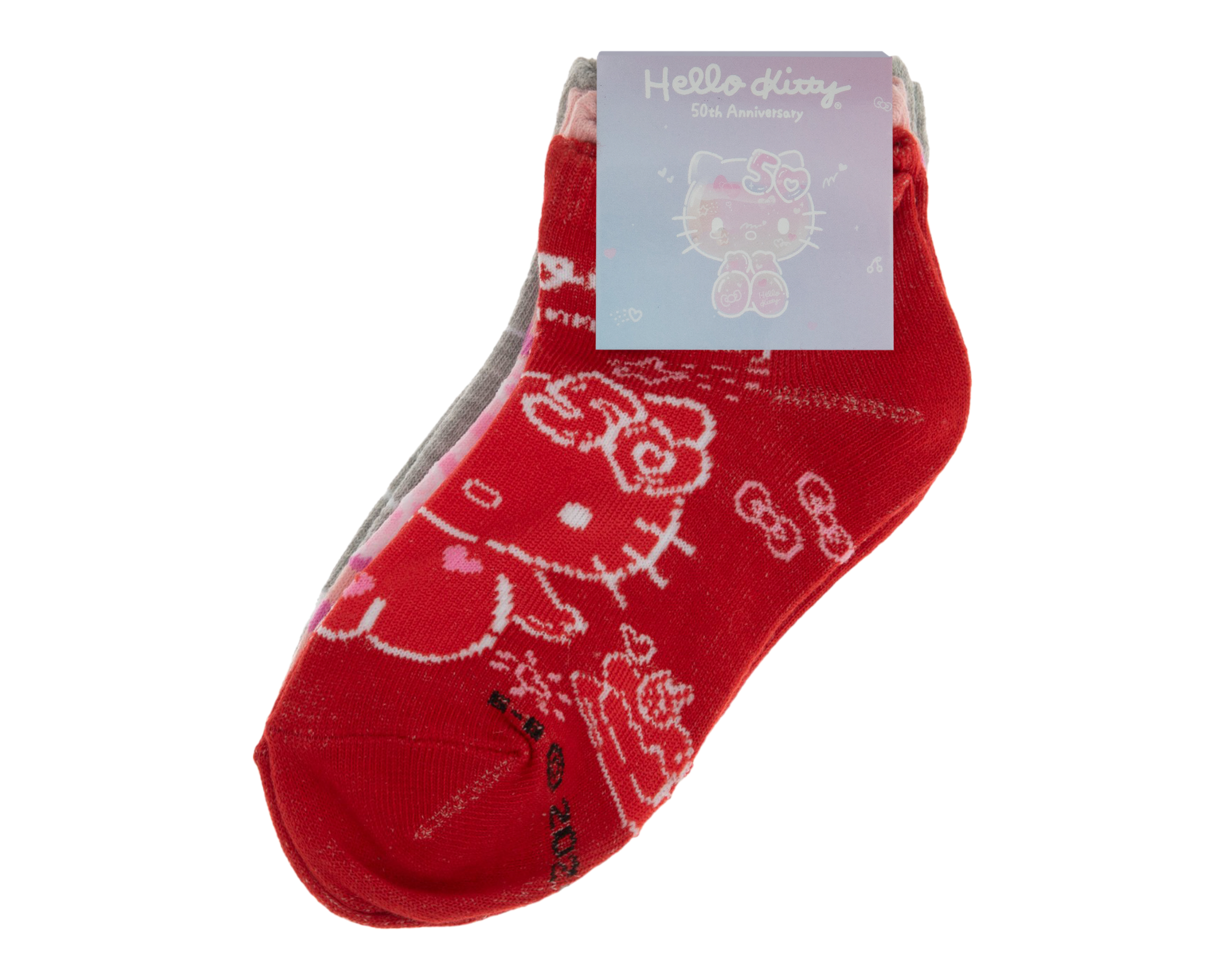 Foto 4 pulgar | Foto 3 | Calcetas Tines Hello Kitty para Niña 3 Pares