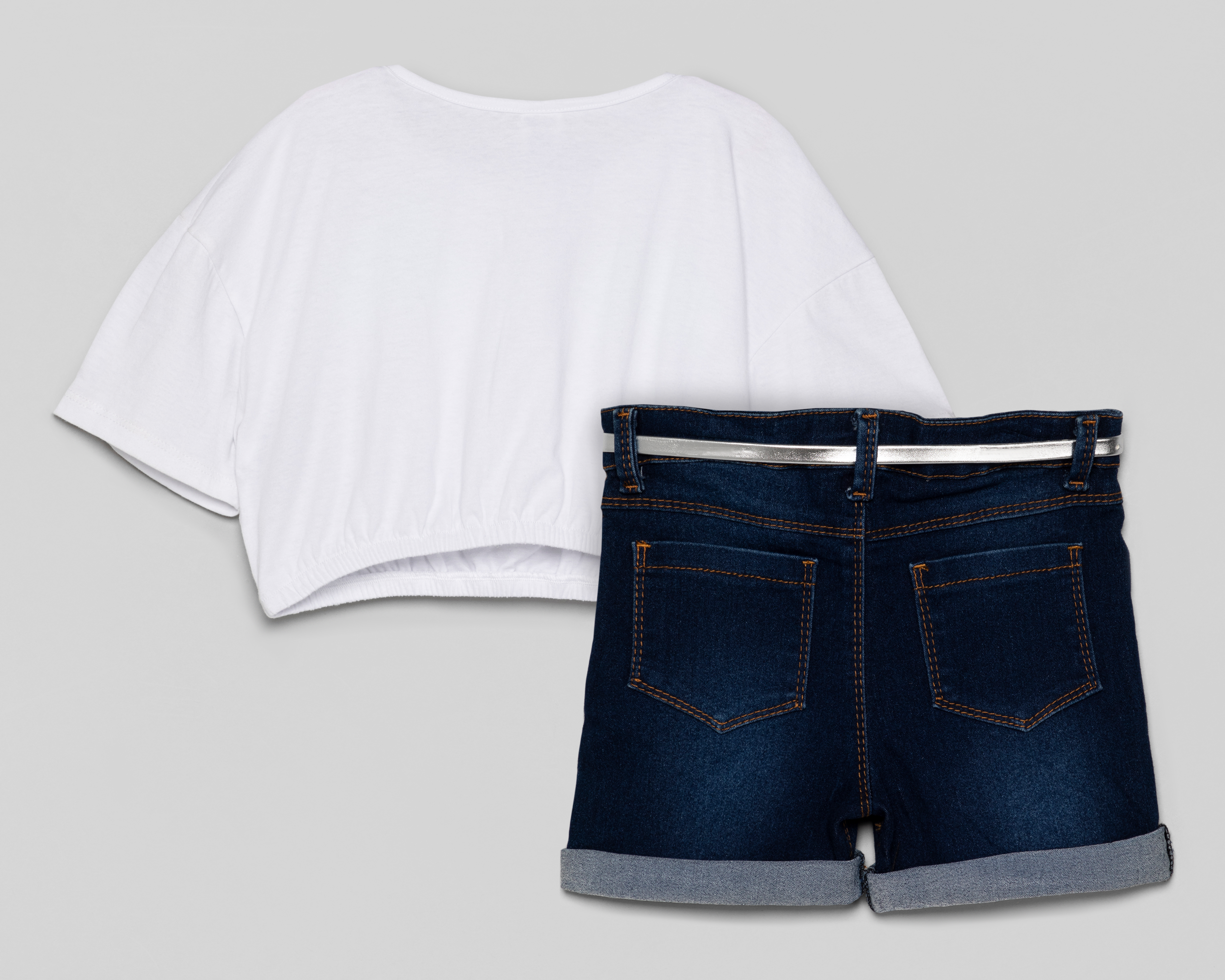 Foto 2 | Foto 2 | Conjunto de Playera y Short Girls Attitude para Niña