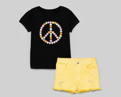 Foto 1 | Foto 1 | Conjunto de Playera y Short Girls Attitude para Niña