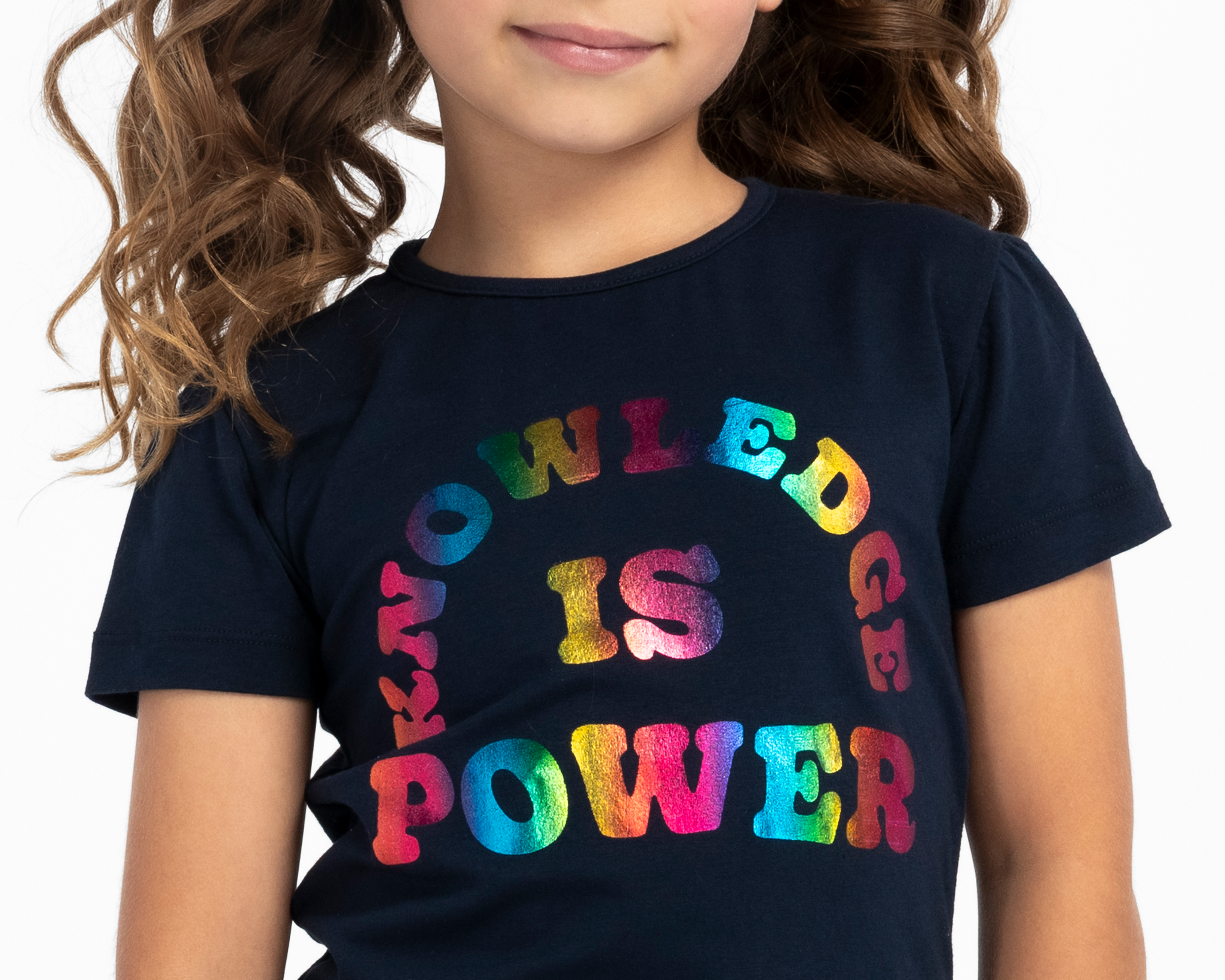 Foto 4 | Foto 4 | Playera Girls Attitude Manga Corta para Niña