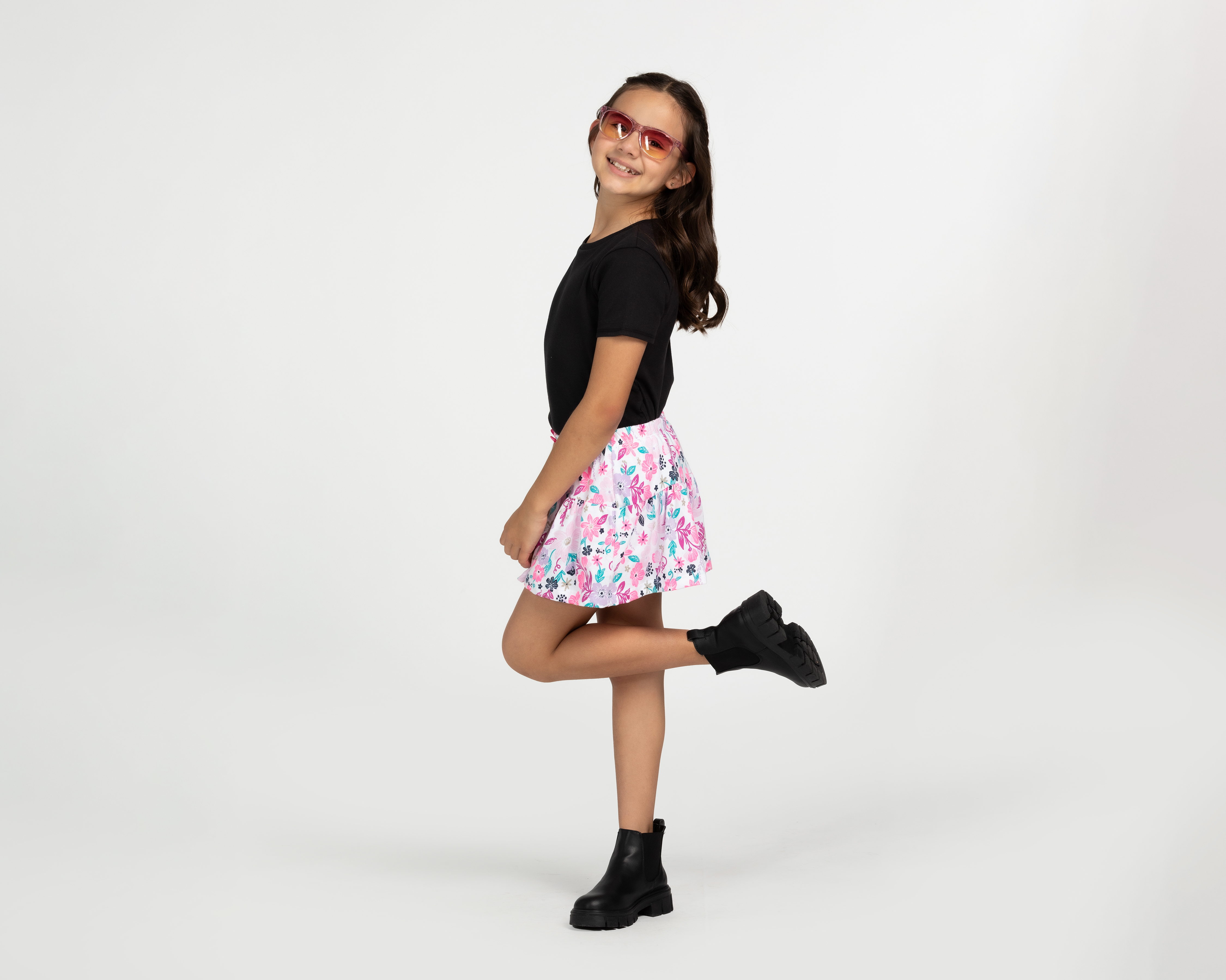 Foto 4 pulgar | Foto 3 | Falda Rosa Girls Attitude para Niña