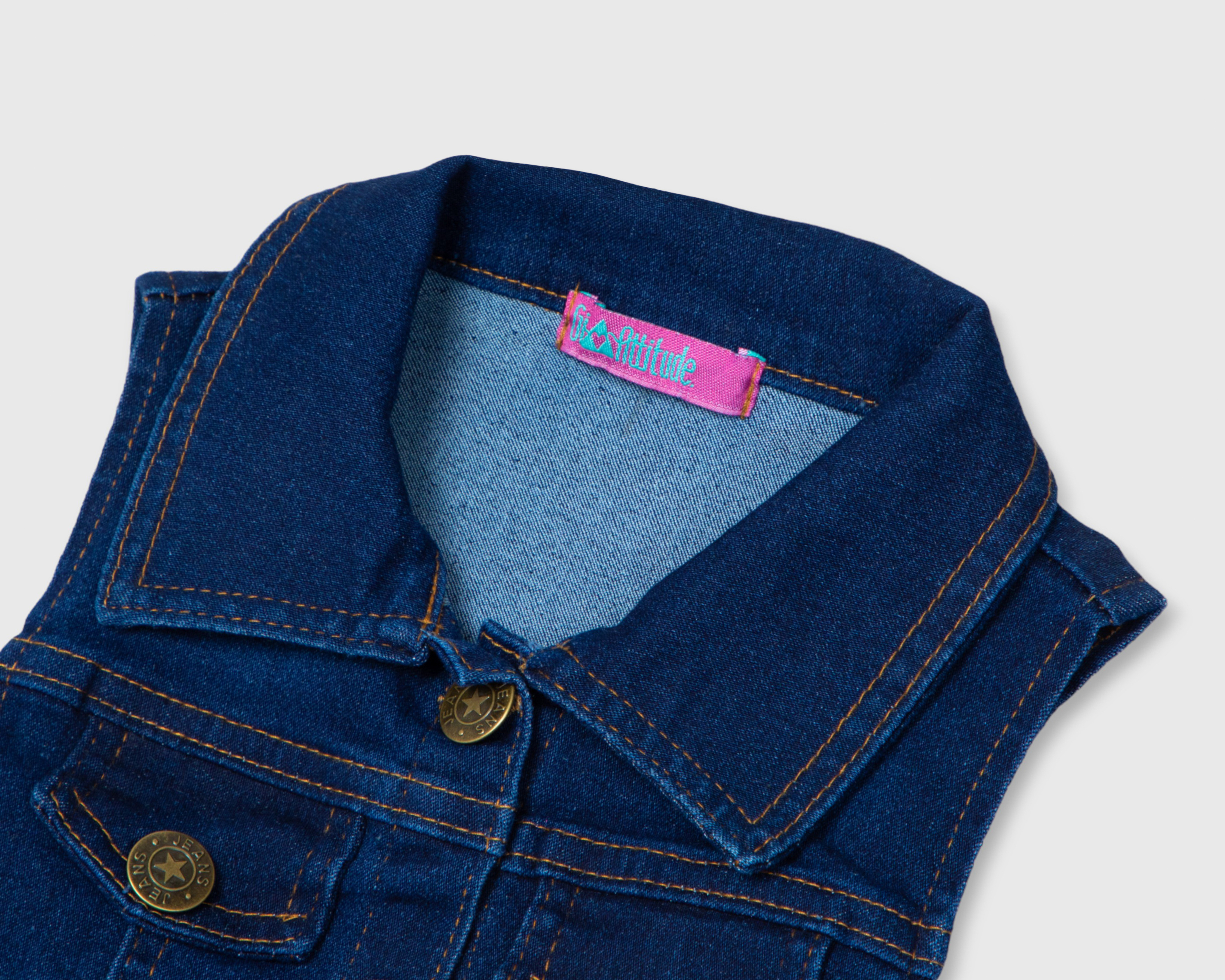 Foto 4 pulgar | Foto 3 | Vestido Rosa Girls Attitude para Niña con Chaleco