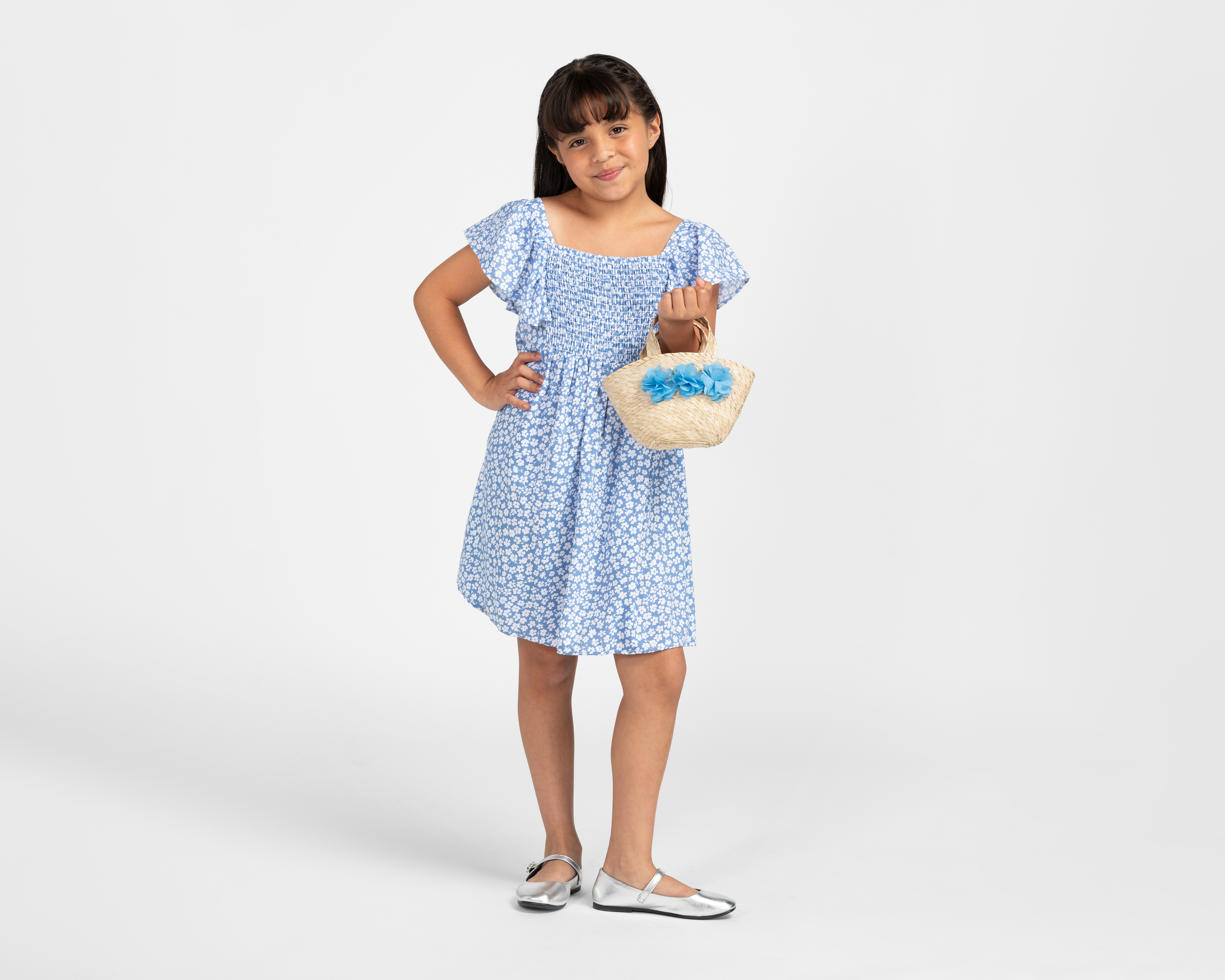 Foto 4 pulgar | Foto 3 | Vestido Azul Refill para Niña con Bolsa