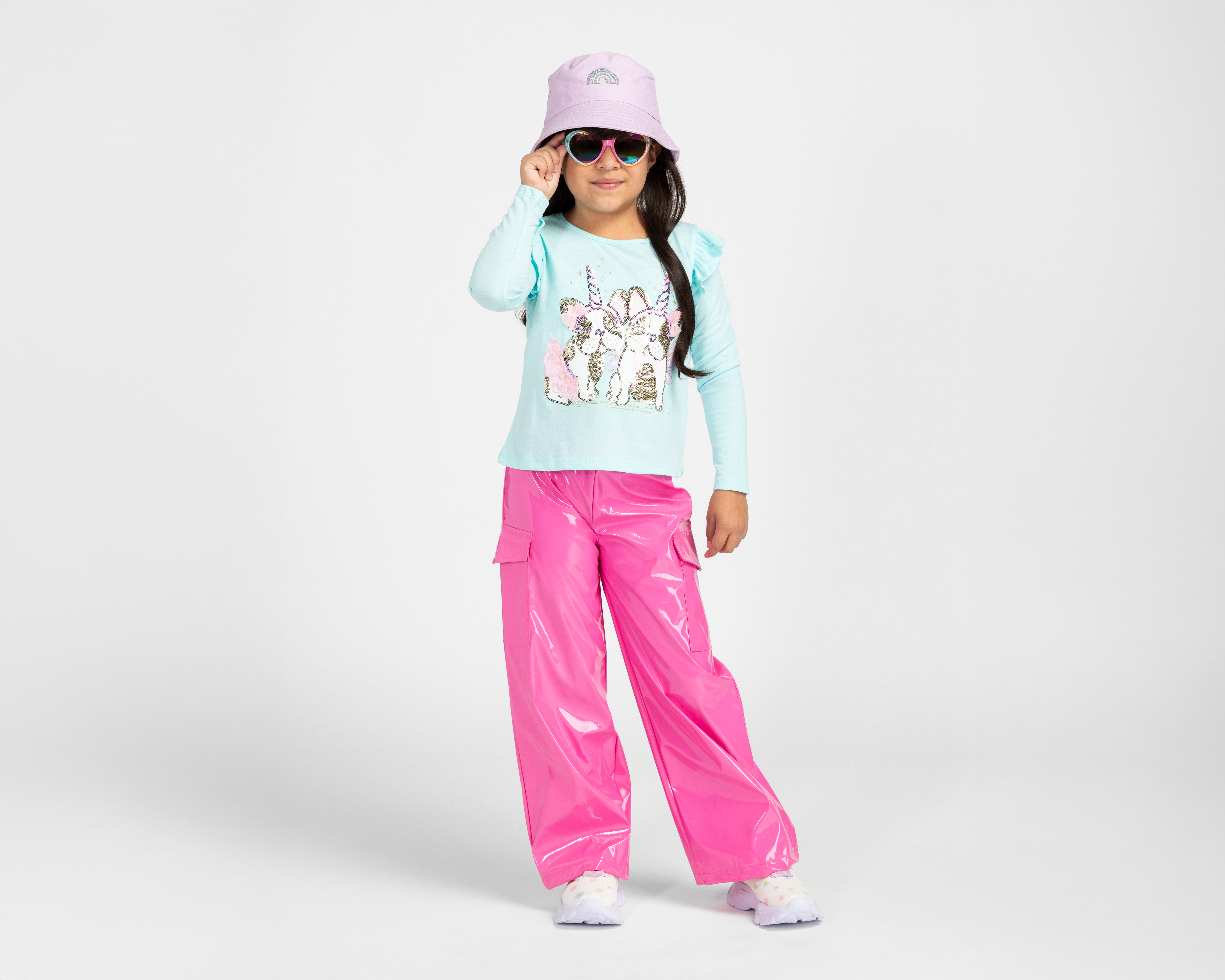 Foto 3 pulgar | Foto 2 | Pantalón Girls Attitude Flare para Niña